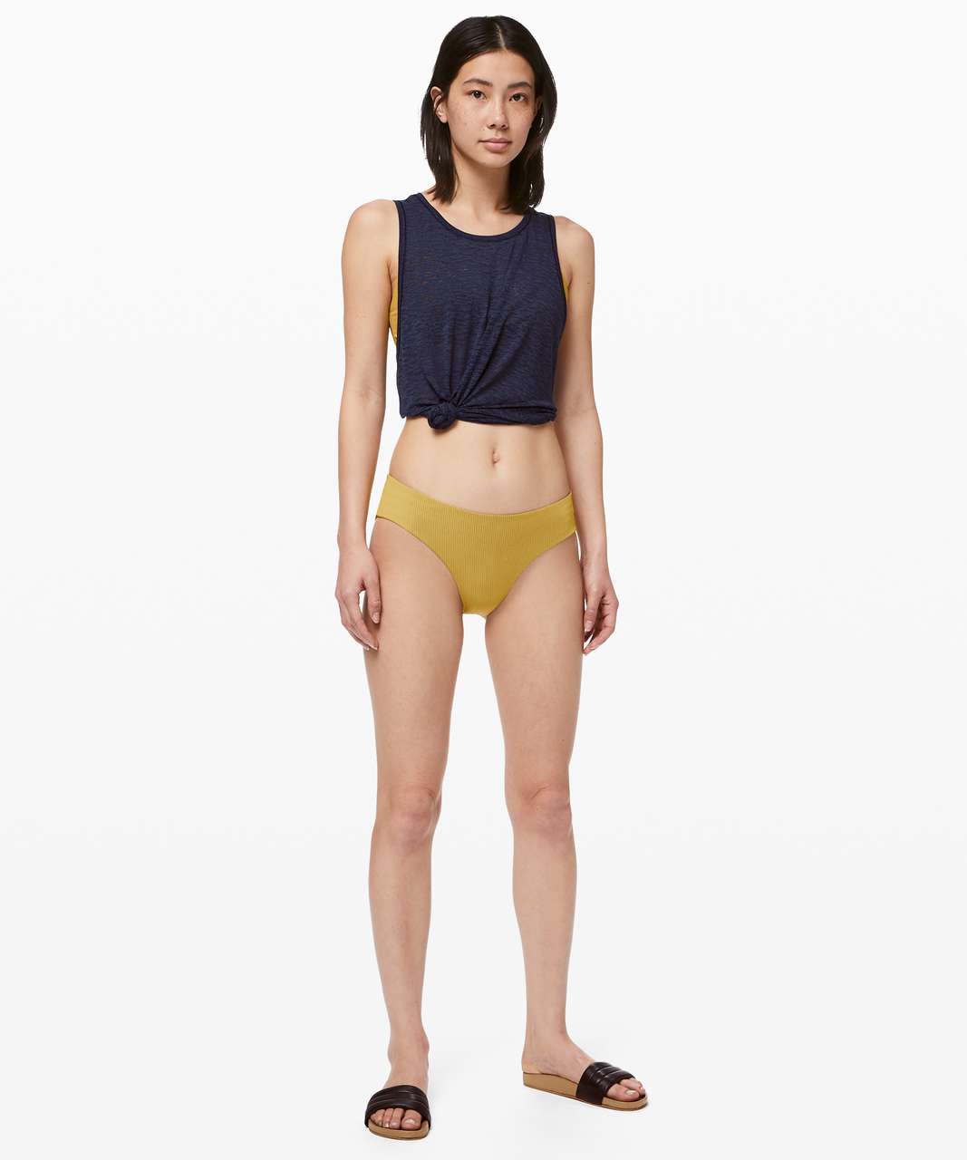 Lululemon Clear Waters Mid-Rise Med Bottom - Vintage Gold