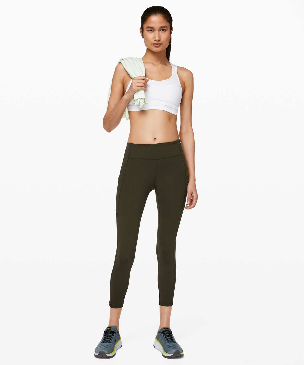 lululemon athletica, Pants & Jumpsuits, Dark Olive Lululemon Leggings  Speed Up Mid Rise Legging