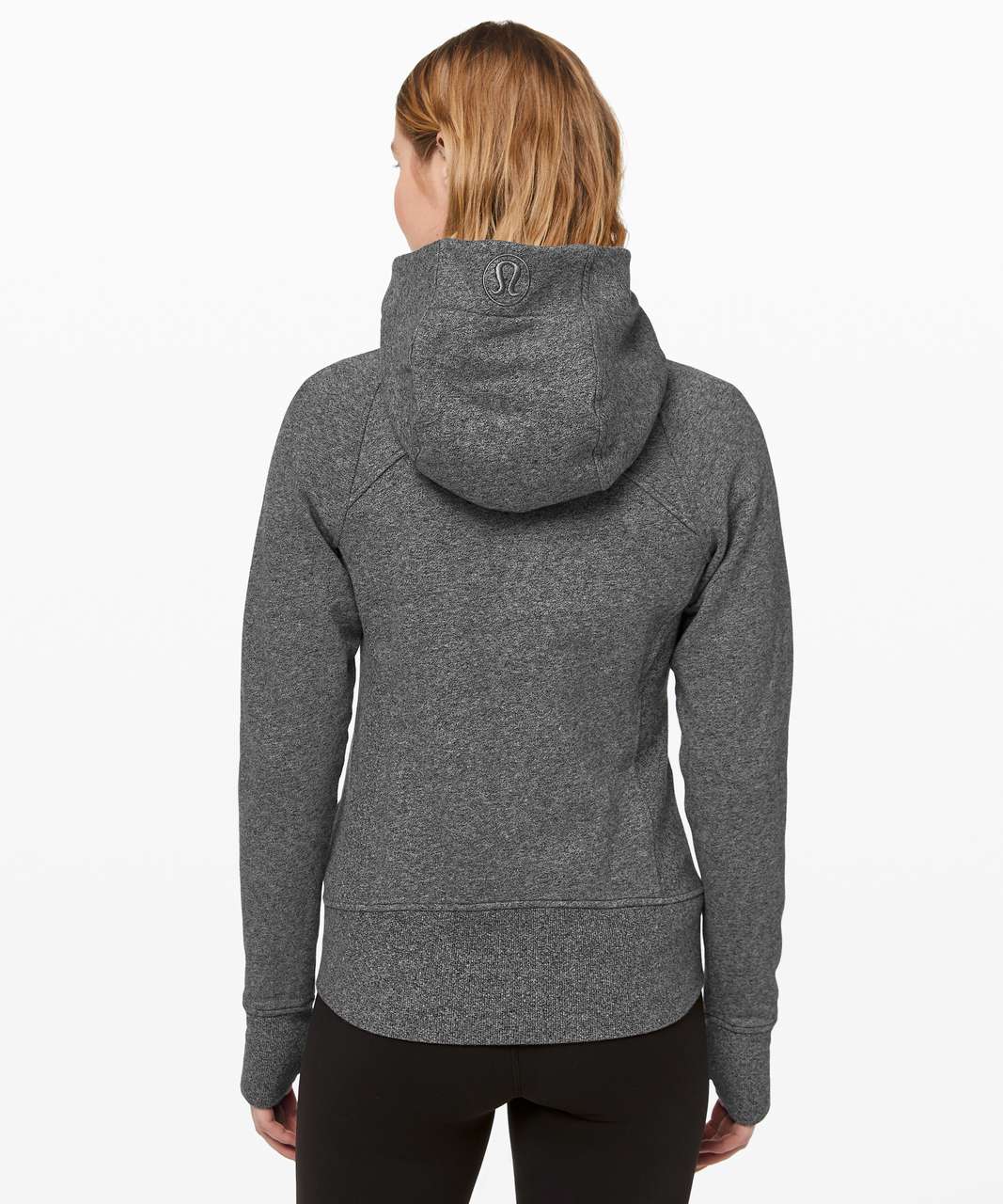 Lululemon Scuba Hoodie *Light Cotton Fleece - Heathered Speckled Black - lulu  fanatics