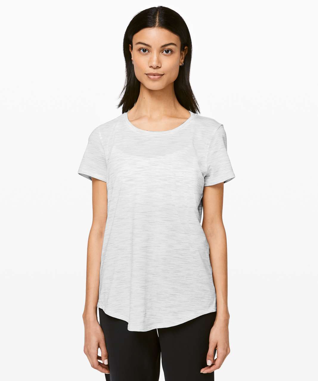 Lululemon Love Crew III - 3 Colour Space Dye Ice Grey Alpine White