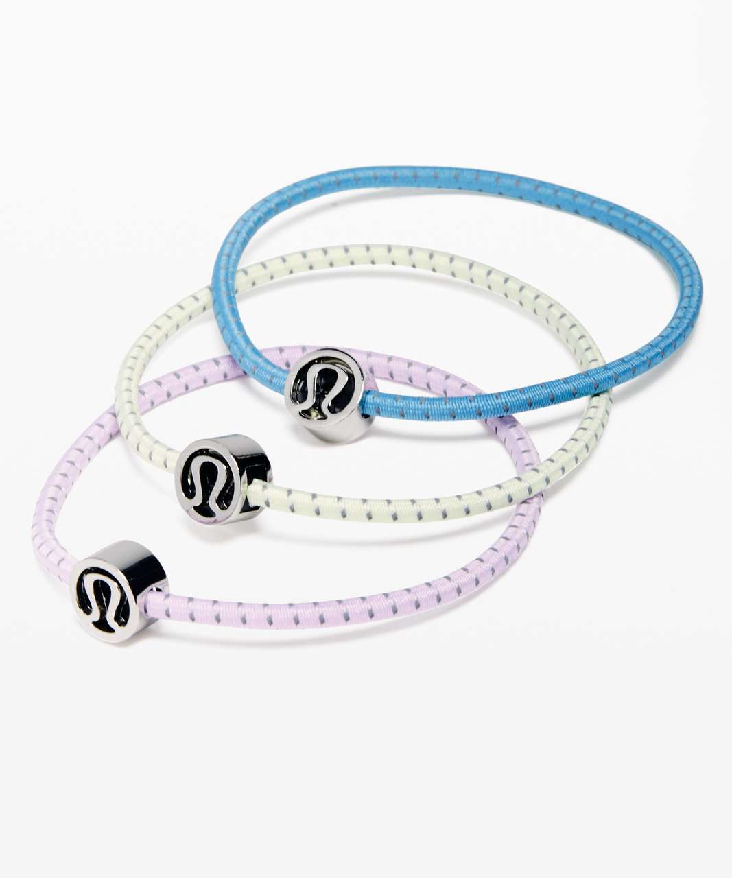 Lululemon Glow On Hair Ties - Tidal Teal / Elixir / Sheer Violet