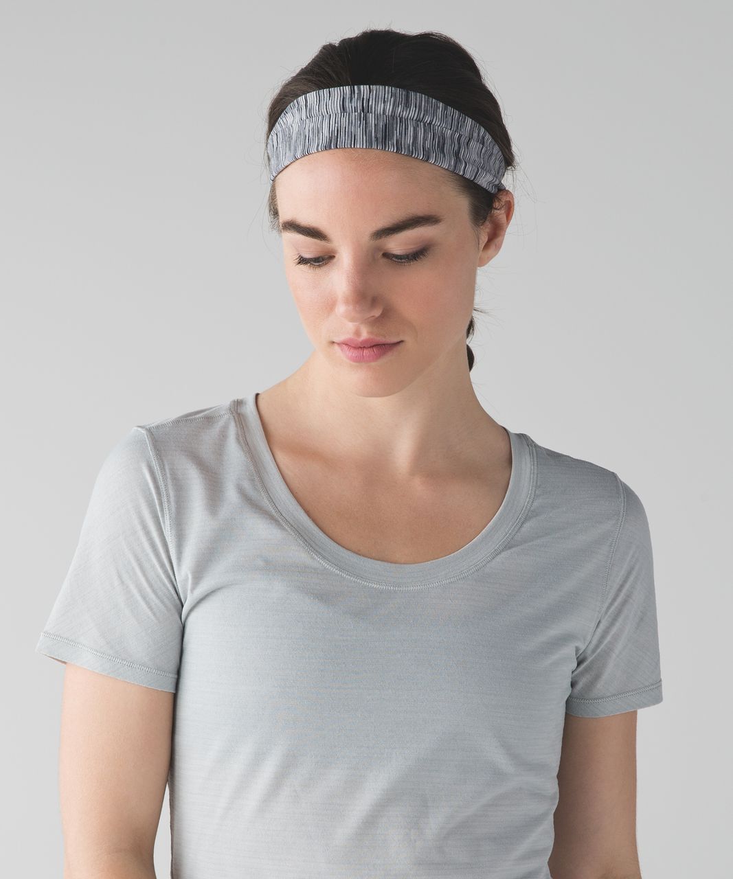 Lululemon Fringe Fighter Headband - 4 Colour Space Dye White Black / Battleship