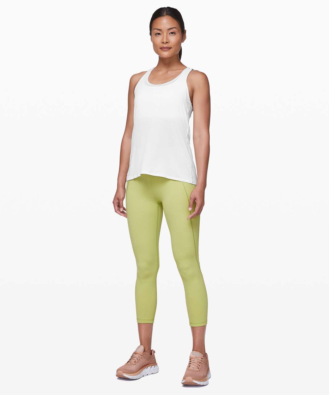 Lululemon Reenergized 2-in-1 Tank - White / White - lulu fanatics