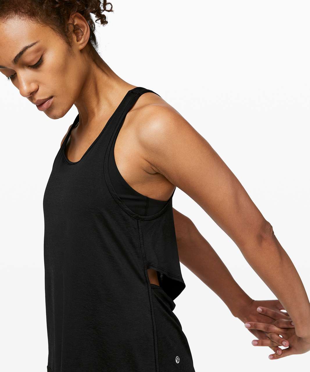 Lululemon Reenergized 2-in-1 Tank - Black / Black - lulu fanatics