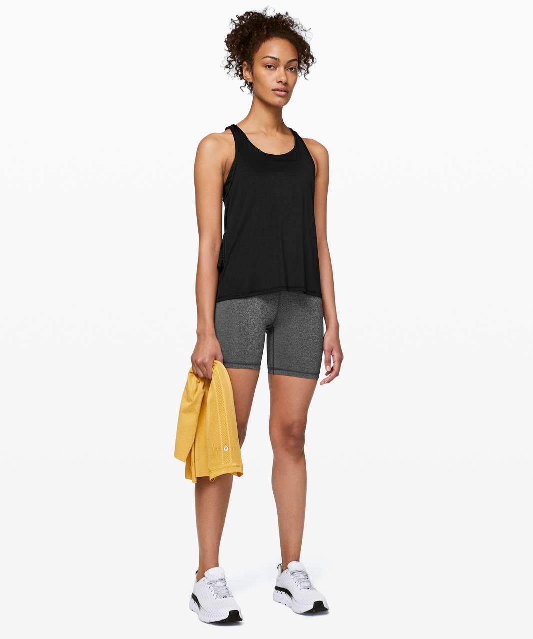 Lululemon Reenergized 2-in-1 Tank - Black / Black - lulu fanatics