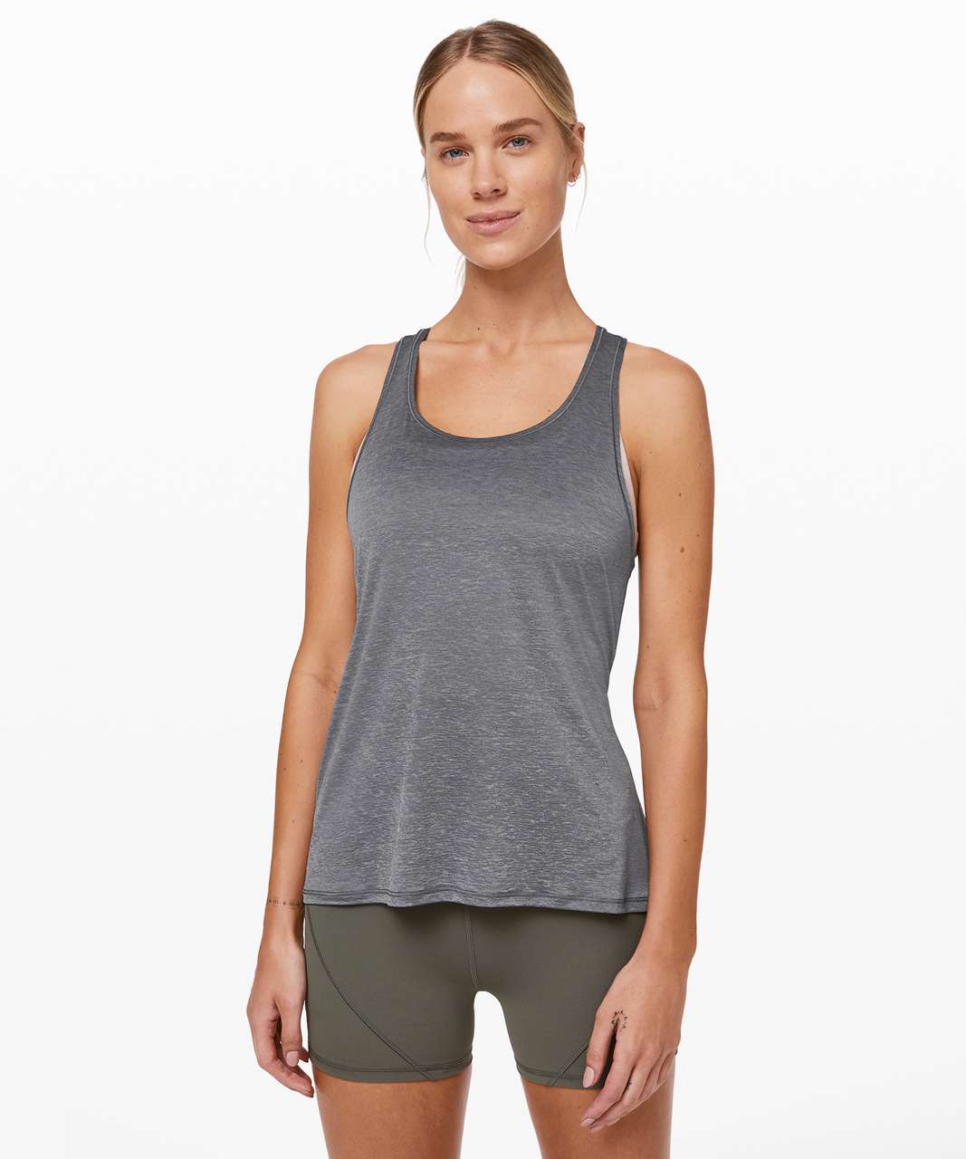 Lululemon Reenergized 2-in-1 Tank - Solar Grey / Muse