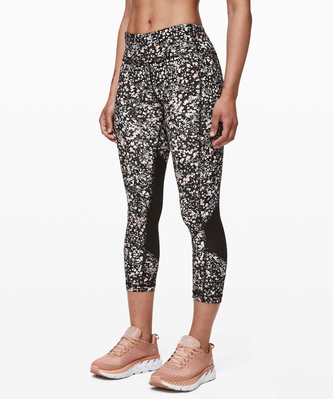 Lululemon Pace Rival Crop Leggings Spotted Animal Print Womens 4