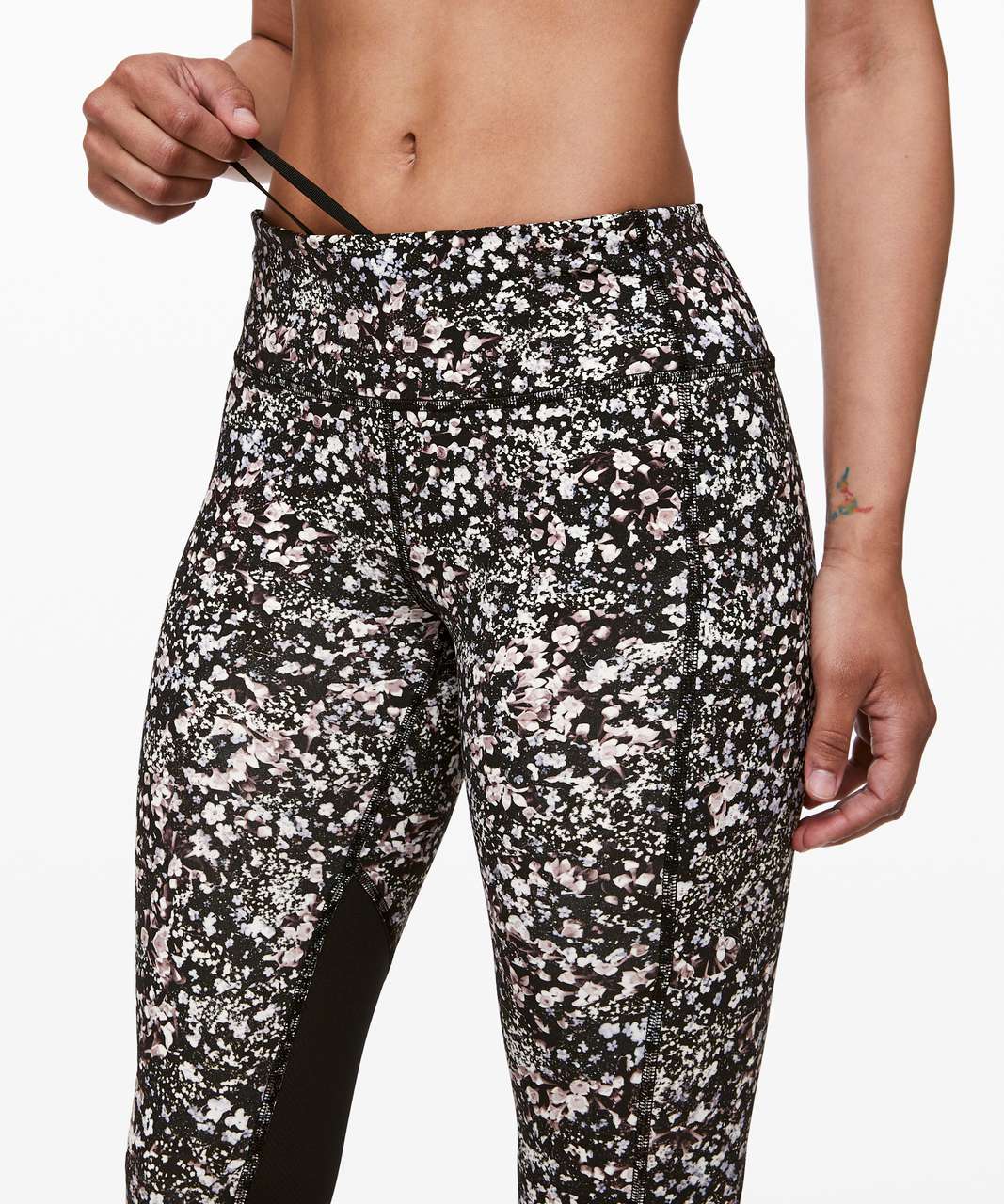 Lululemon Pace Rival Crop *22 - Floral Spritz Multi / Black - lulu fanatics