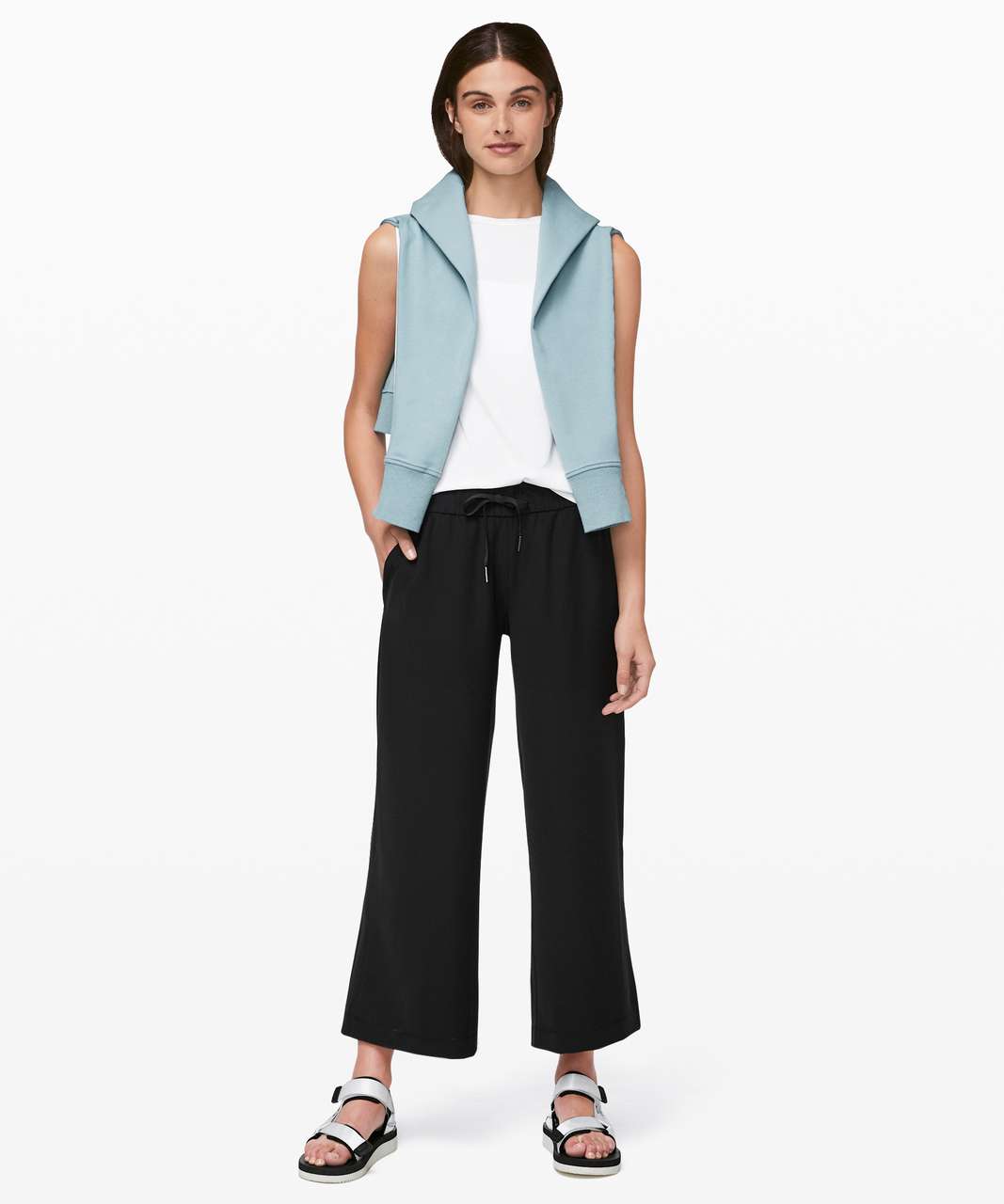 On The Fly Wide Leg Pants - Blue