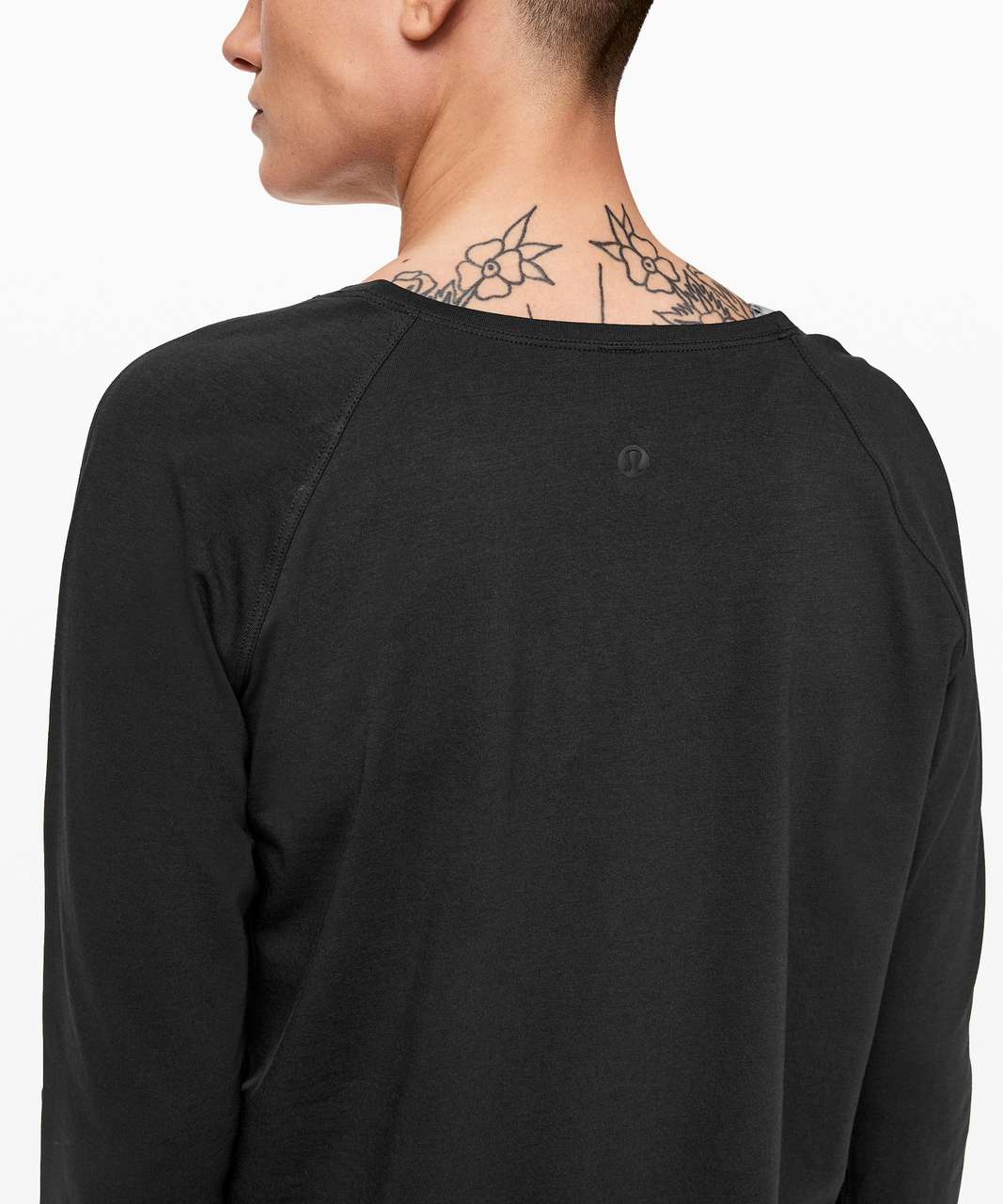 Lululemon Logo Elastic Everlux Long Sleeve Shirt - Black / Trench - lulu  fanatics