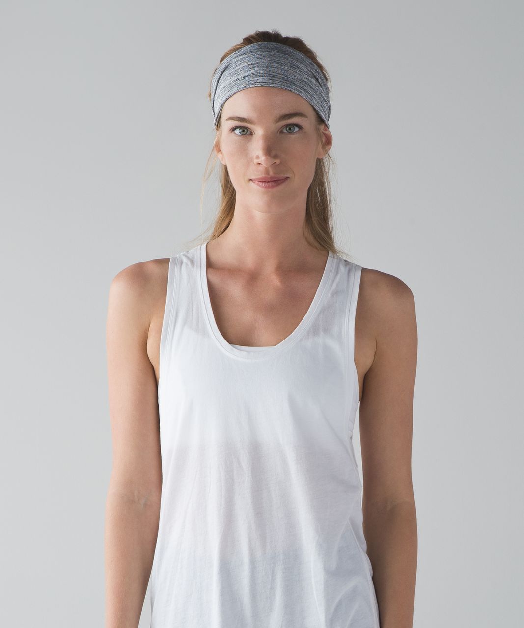 Lululemon Fringe Fighter Headband - Space Dye Camo Seal Grey Deep Coal / Heathered Fatigue Green