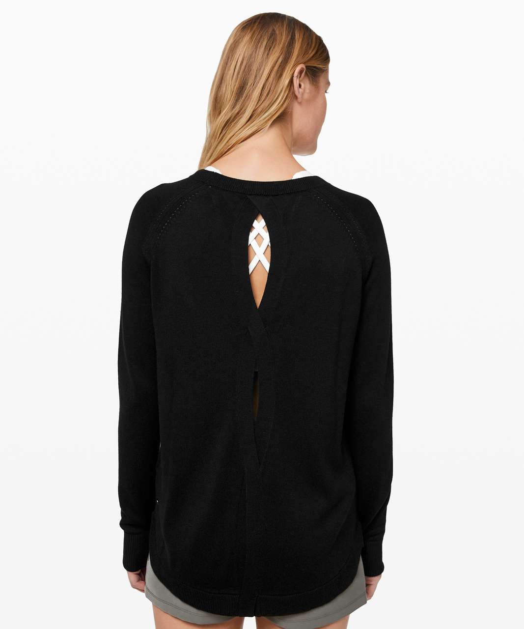 Lululemon Well Being Sweater - Black - lulu fanatics