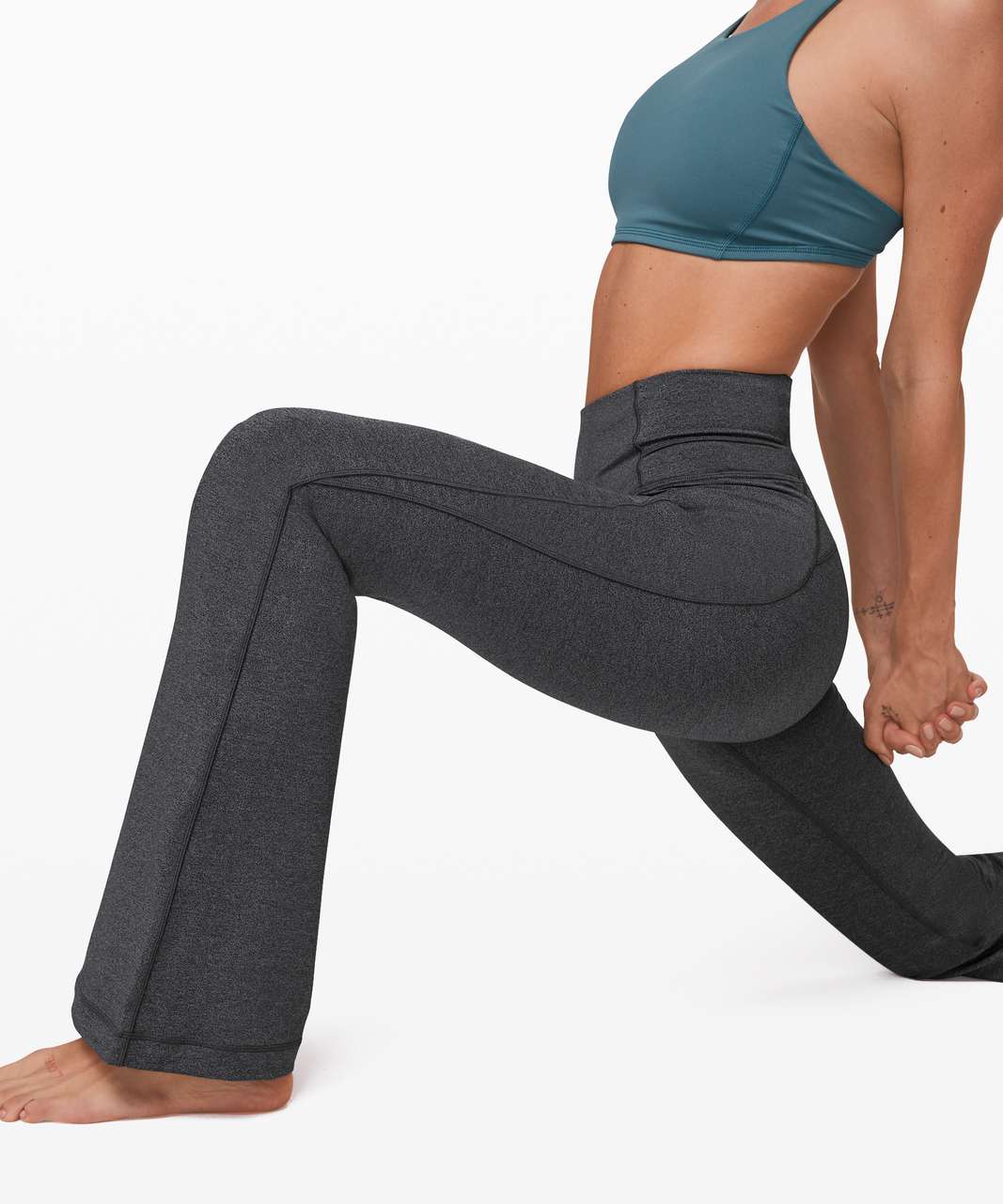 Lululemon Groove Pant Flare 32" - Heathered Black