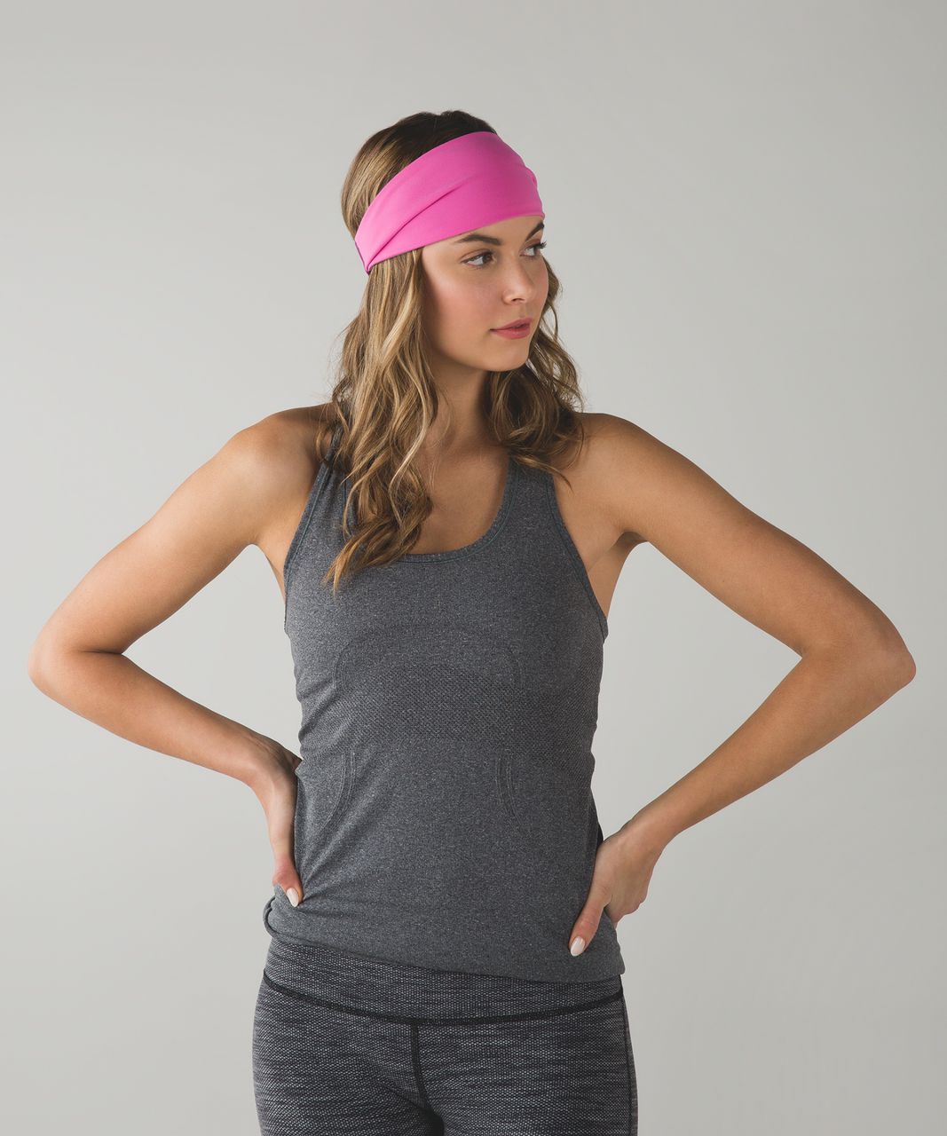 Lululemon Fringe Fighter Headband - Pink Paradise / Tiger Space Dye Black White / Regal Plum