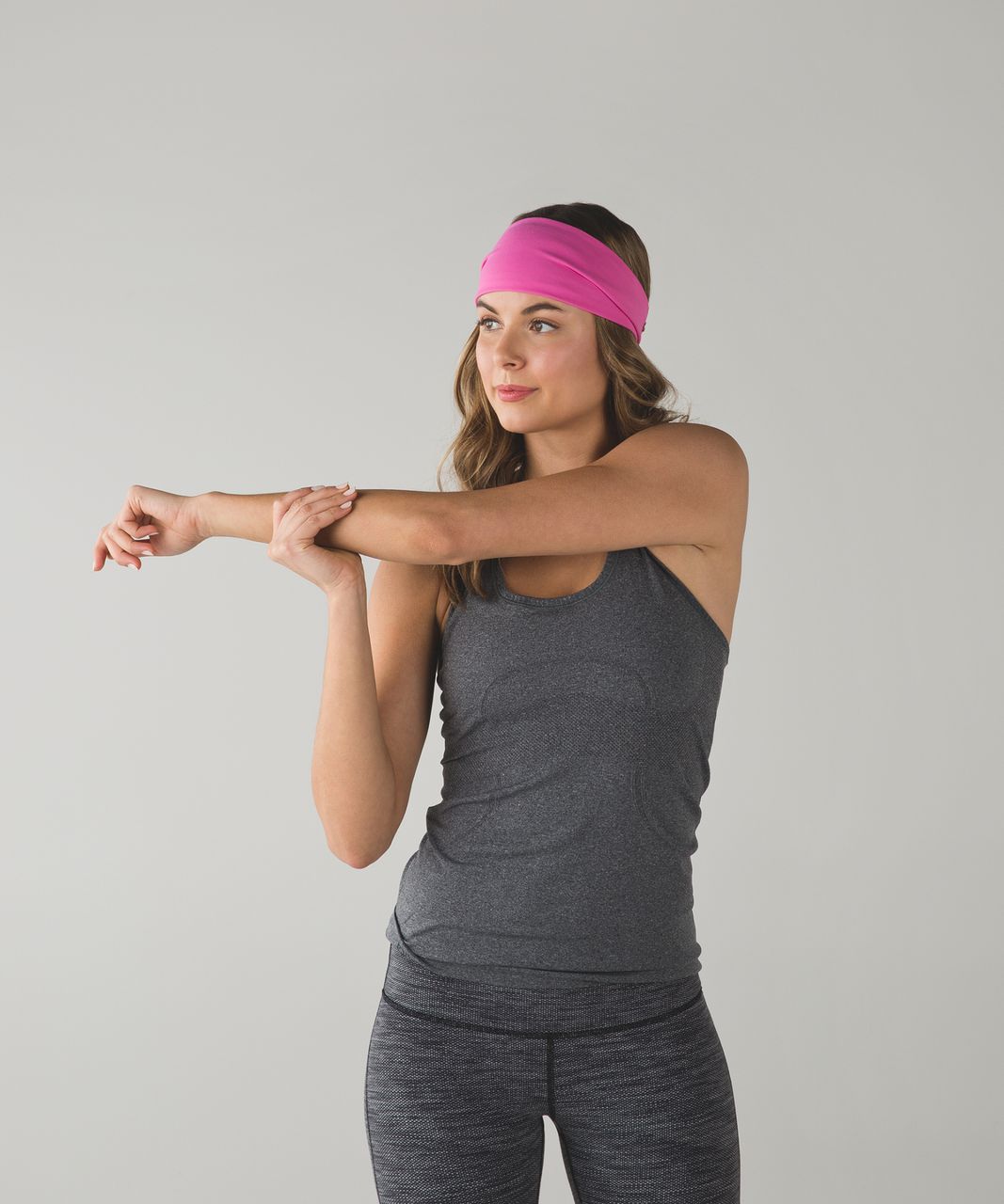 Lululemon Fringe Fighter Headband - Pink Paradise / Tiger Space Dye Black White / Regal Plum