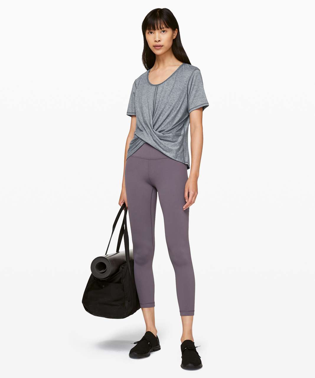 Lululemon Do the Daily Short Sleeve - Heathered Solar Grey