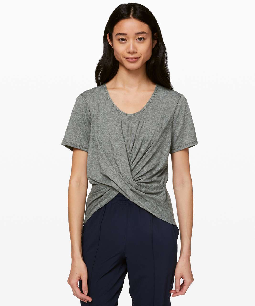 Lululemon Do the Daily Short Sleeve - Heathered Grey Sage