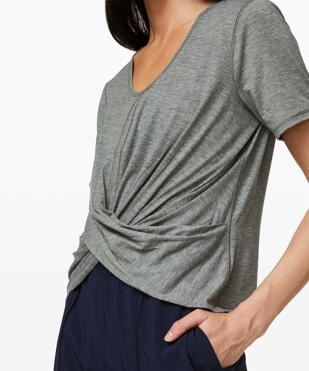 Lululemon Do the Daily Short Sleeve - Heathered Grey Sage