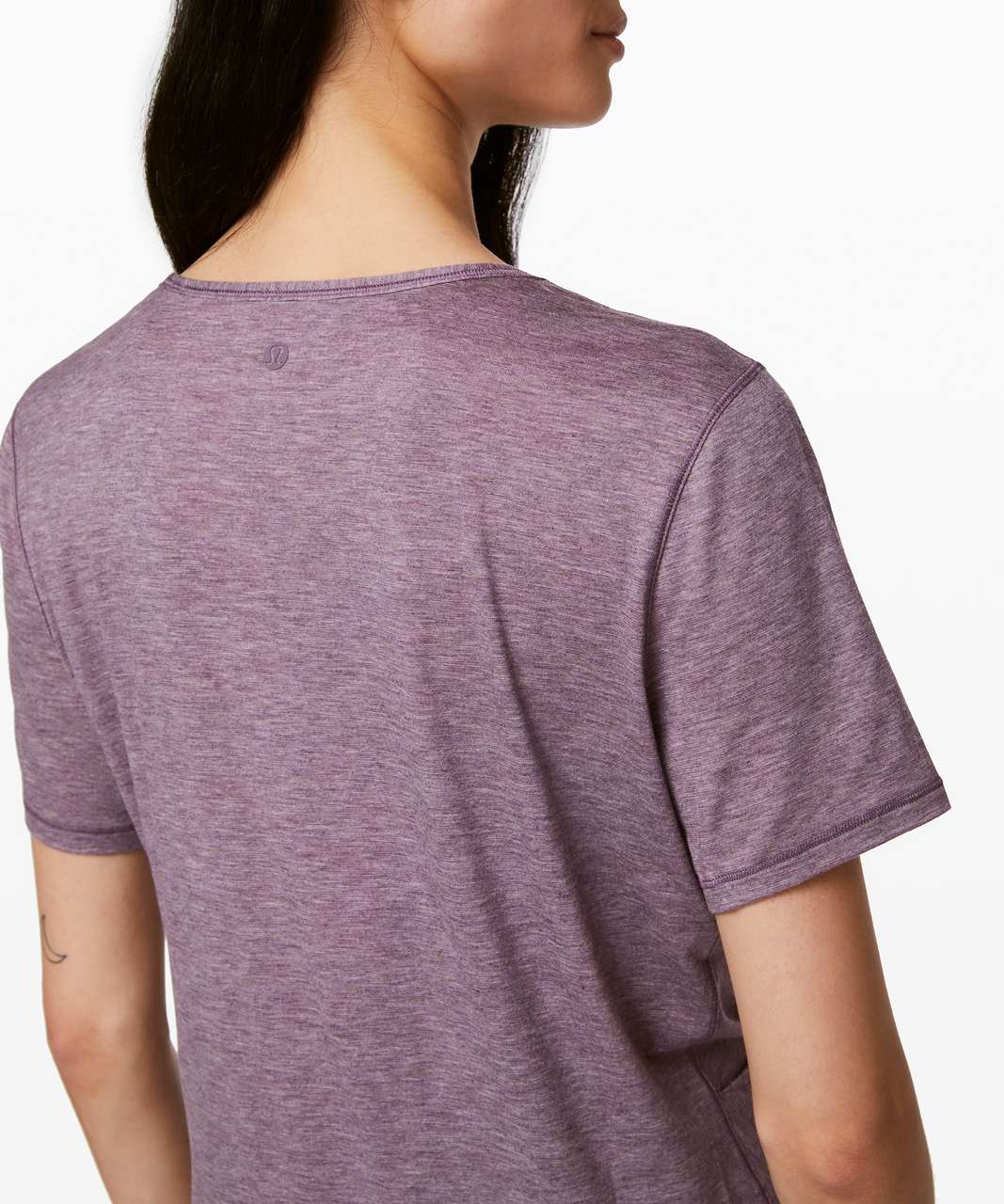 Lululemon Do the Daily Short Sleeve - Heathered Smoked Mulberry