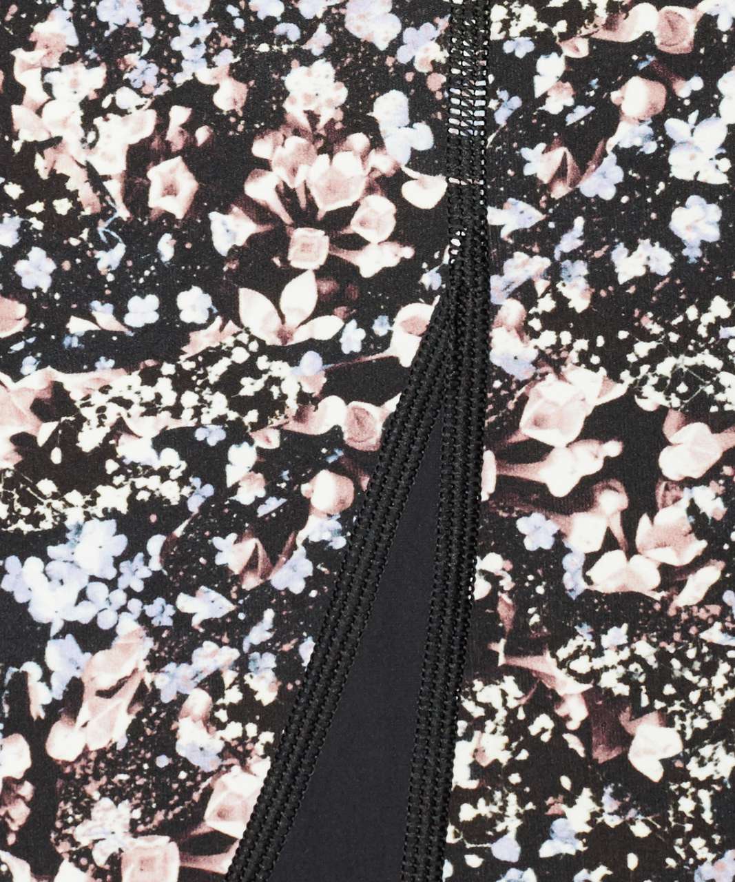 Lululemon Wunder Under Crop II *Roll Down Scallop Luxtreme 24" - Floral Spritz Multi / Black