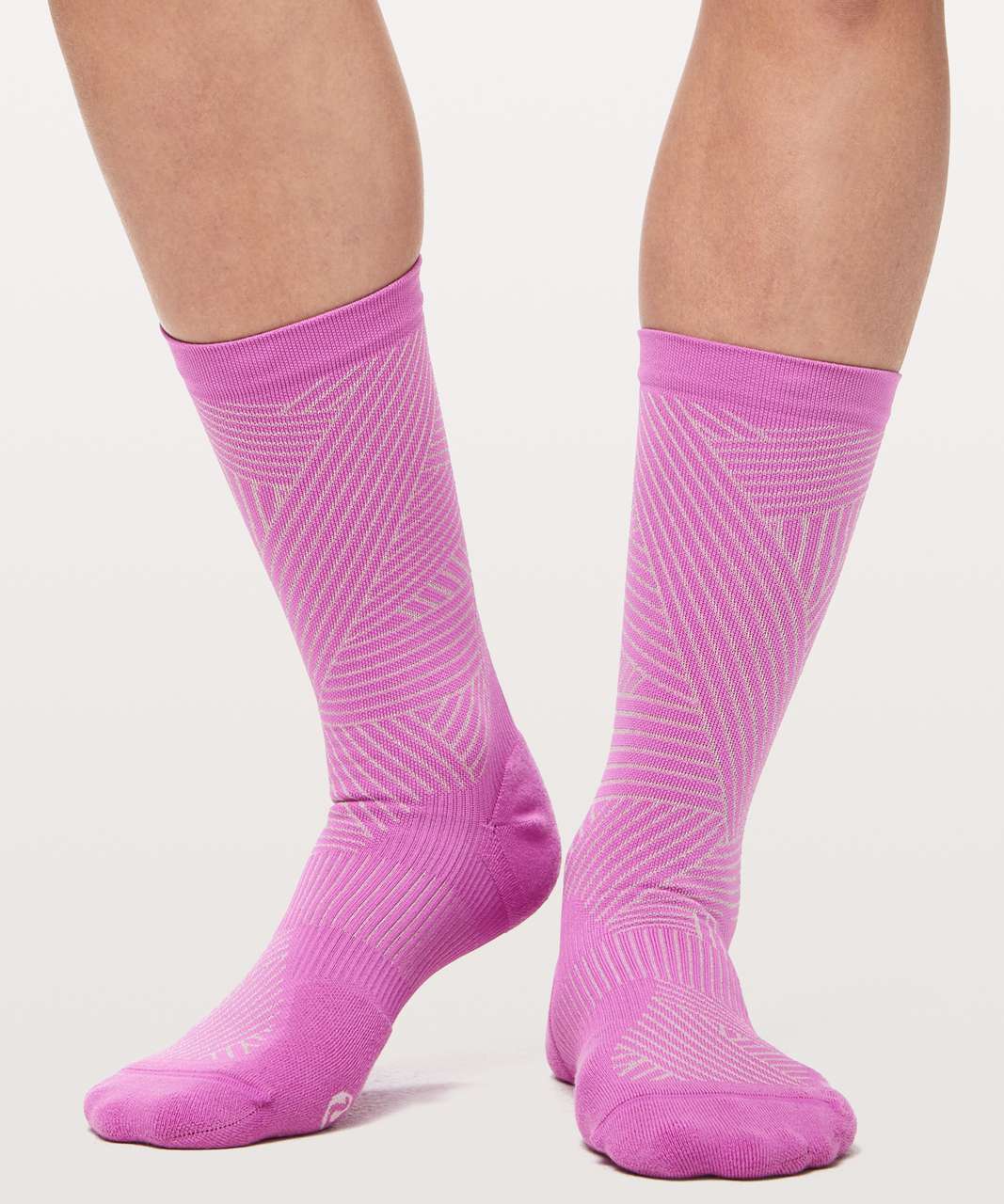 Lululemon Show Me The Distance Sock *Silver - Hyacinth / Pink Glow