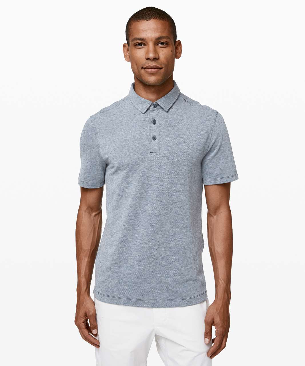 Lululemon Evolution Polo - Heathered Mach Blue