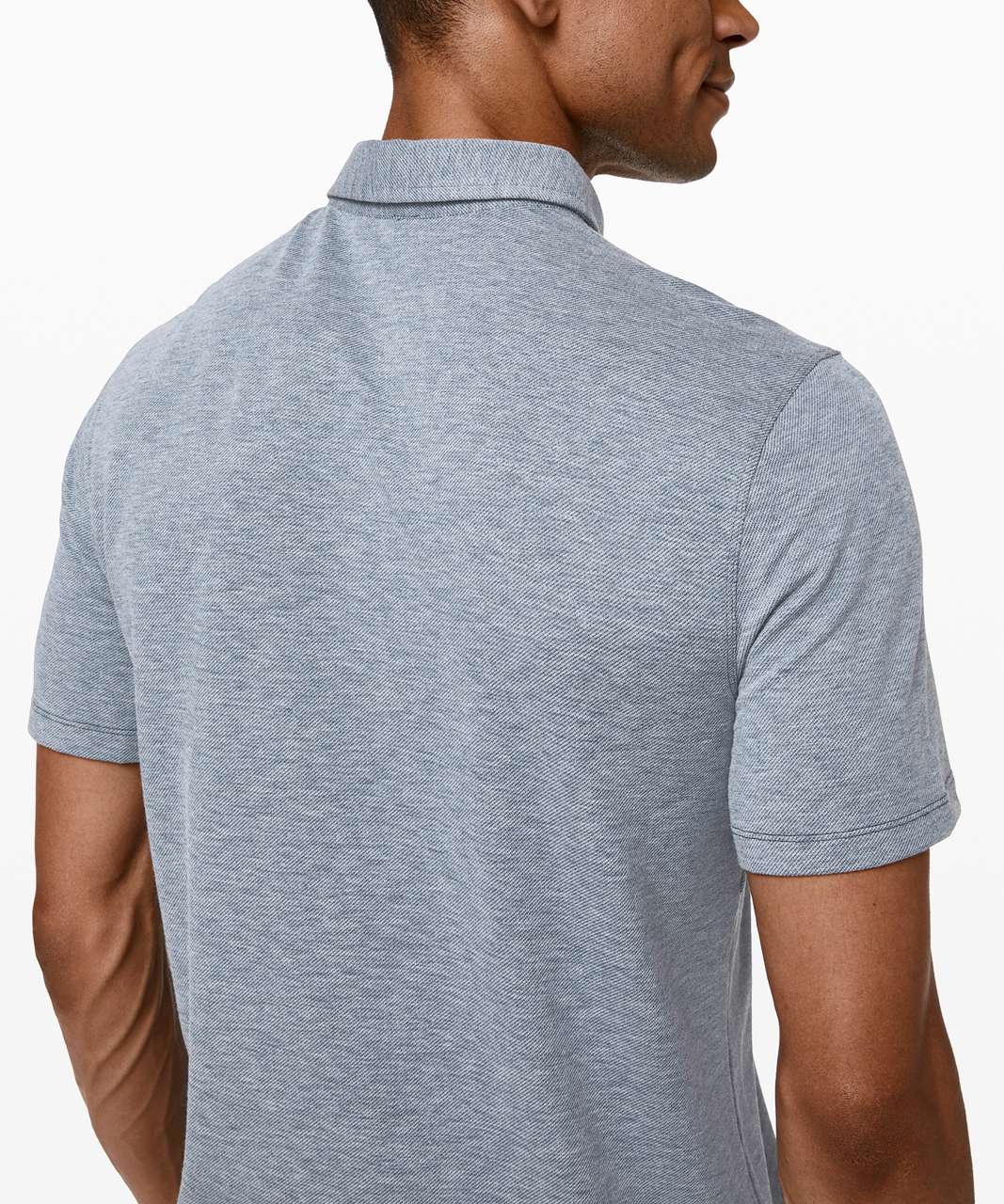 Lululemon Evolution Polo - Heathered Mach Blue