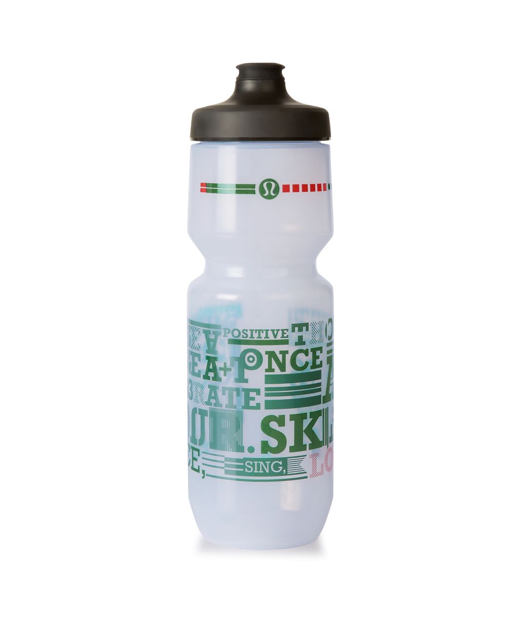 Lululemon Purist Cycling Water Bottle *26 oz - Geo Manifesto Fatigue Green Alarming