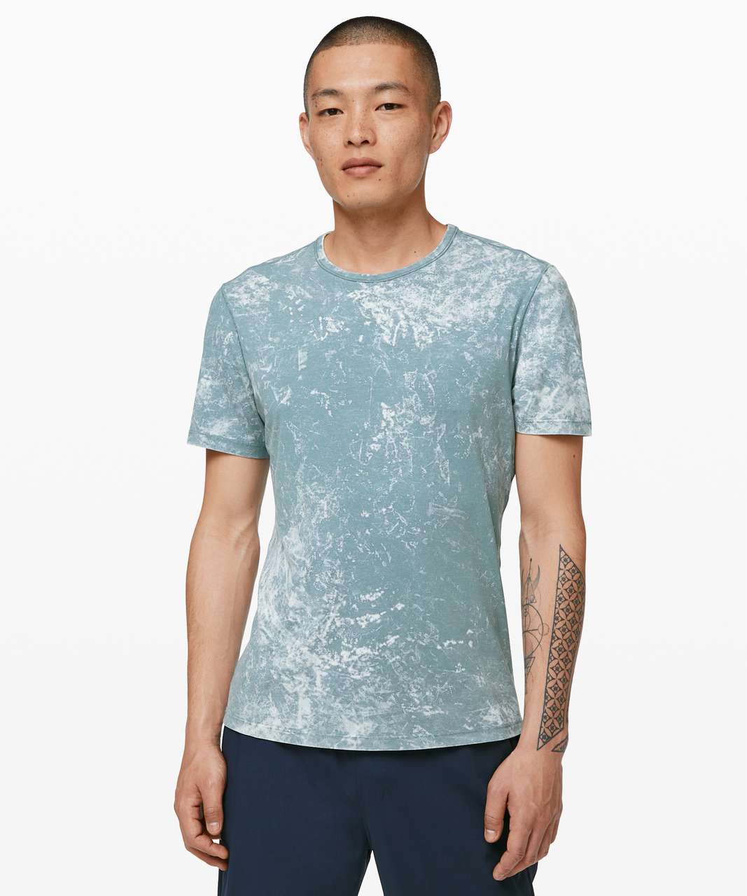 Lululemon 5 Year Basic Tee *Cloudy Wash - Cloudy Wash Aquatic Green