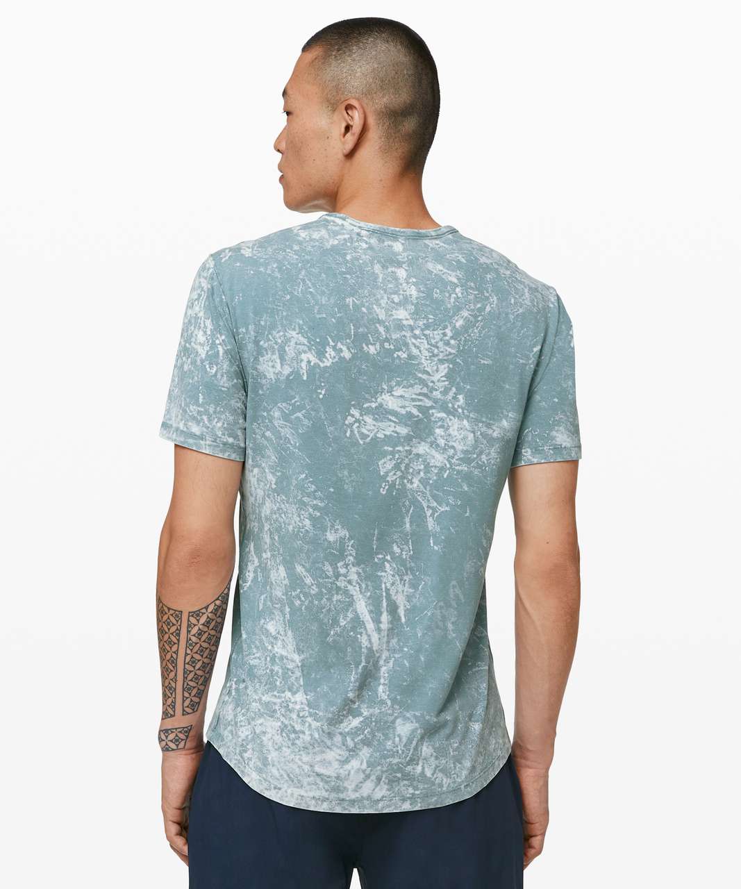 Lululemon 5 Year Basic Tee *Cloudy Wash - Cloudy Wash Aquatic Green