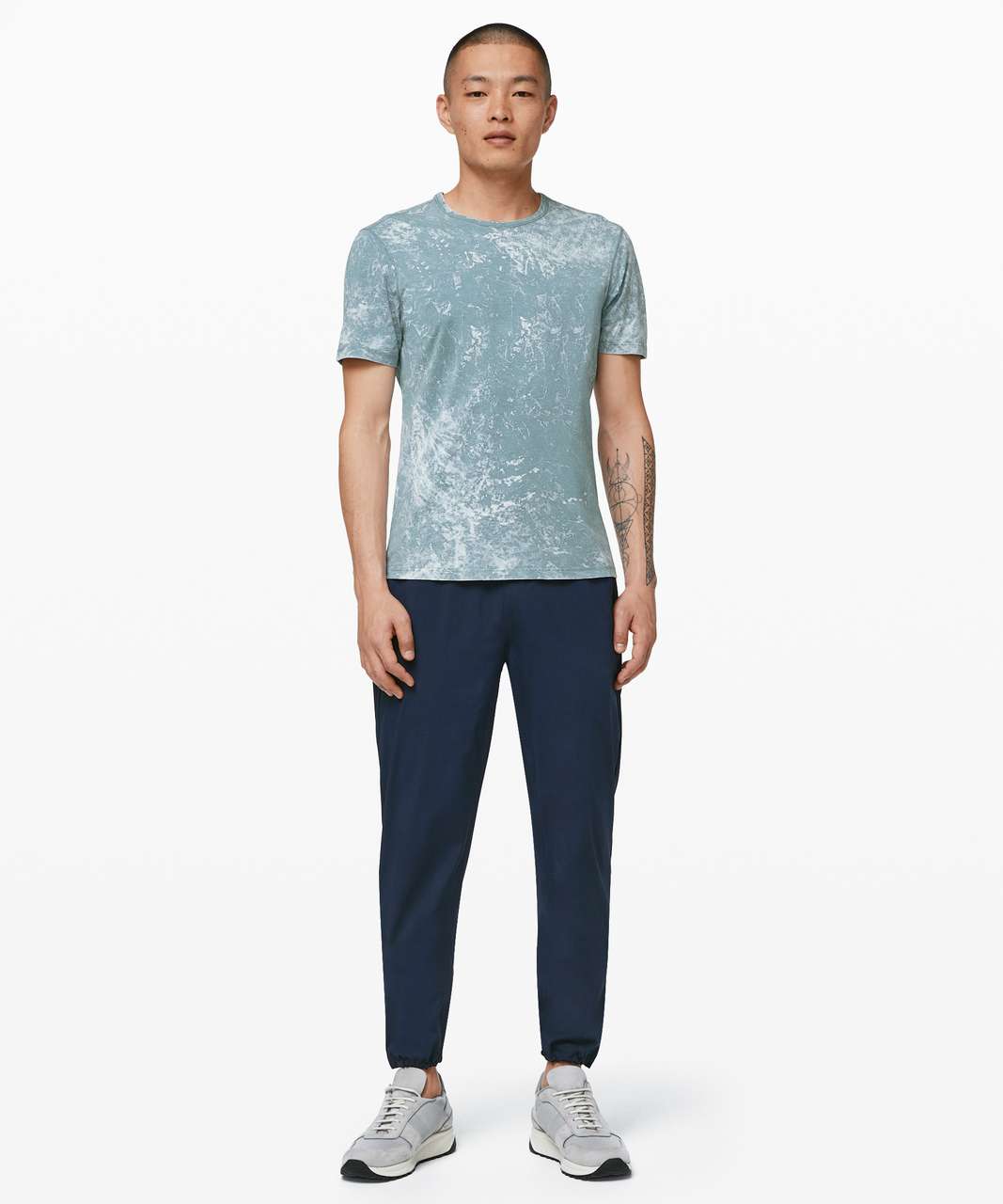 Lululemon 5 Year Basic Tee *Cloudy Wash - Cloudy Wash Aquatic Green