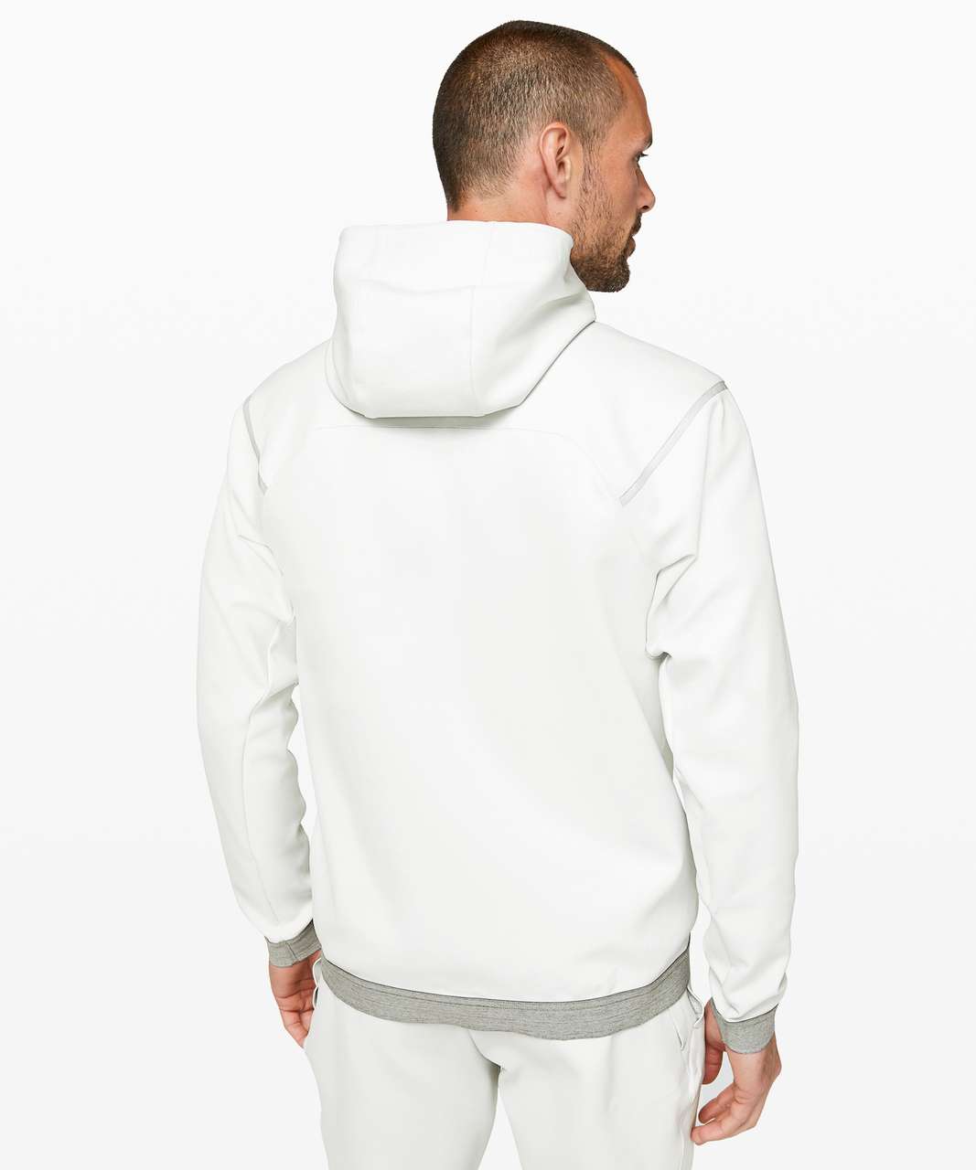 Lululemon At Ease Hoodie - Heathered White Opal - lulu fanatics