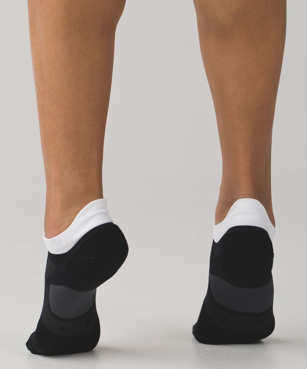 Lululemon Speed Sock - Black / White / Silver Spoon - lulu fanatics