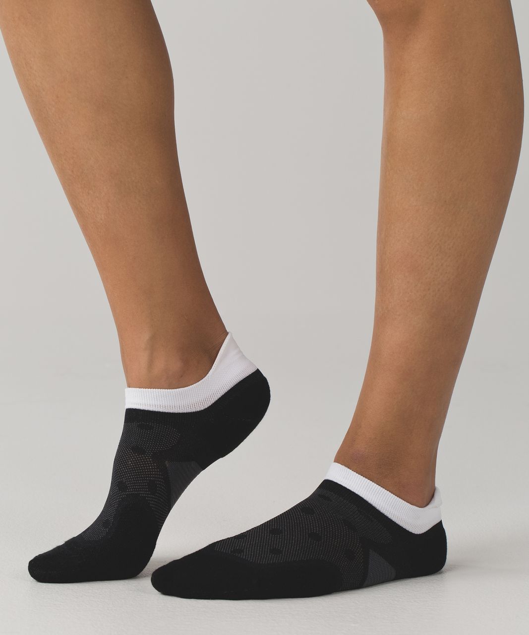 Lululemon Speed Sock - Black / White / Silver Spoon