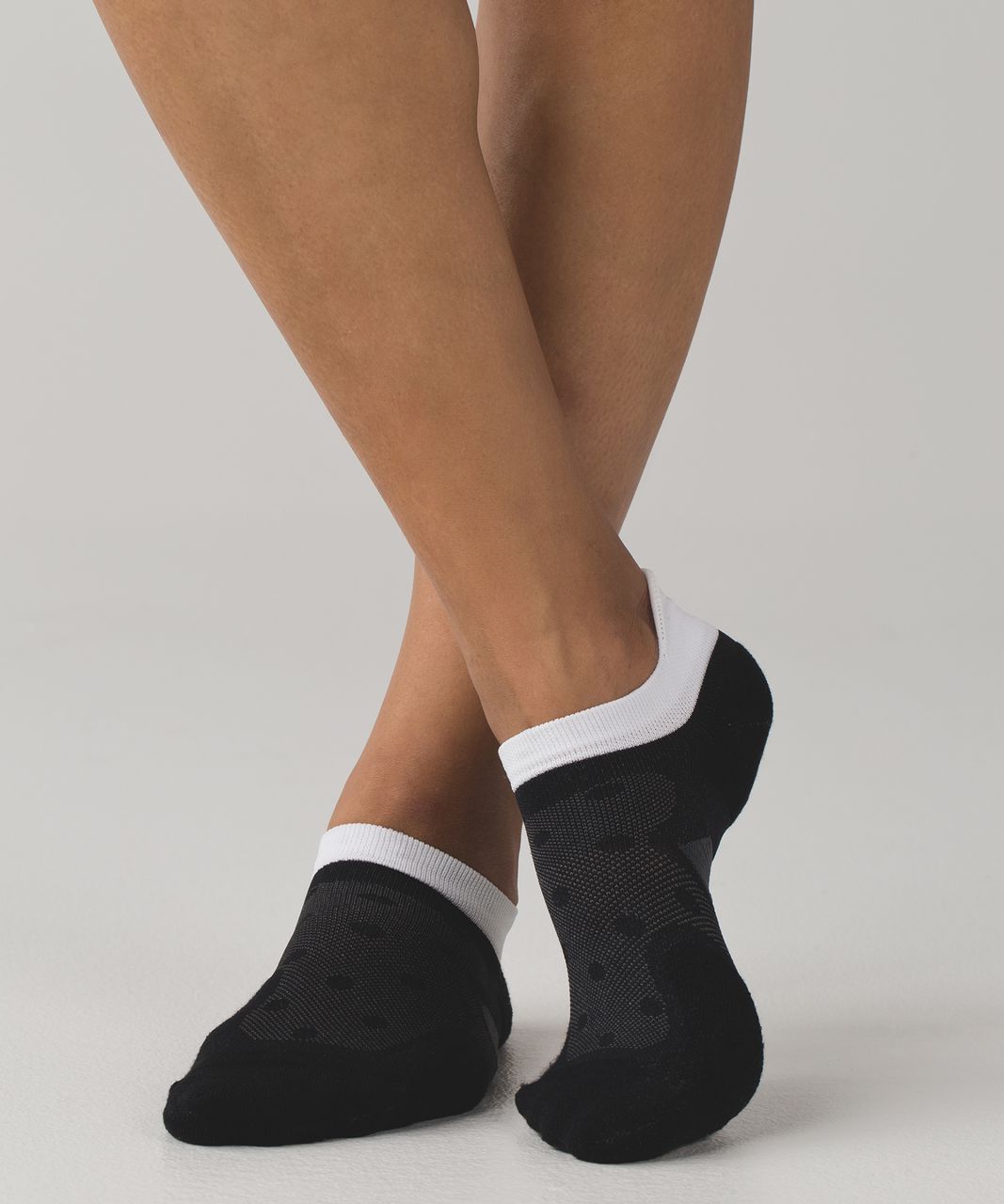 Lululemon Speed Sock - Black / White / Silver Spoon