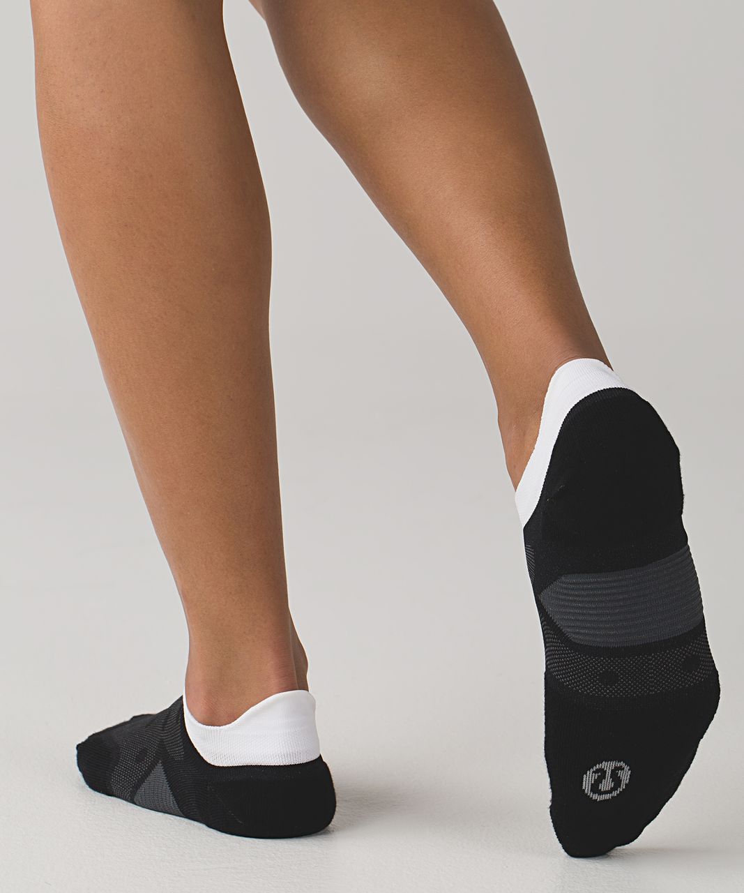 Lululemon Speed Sock - Black / White / Silver Spoon