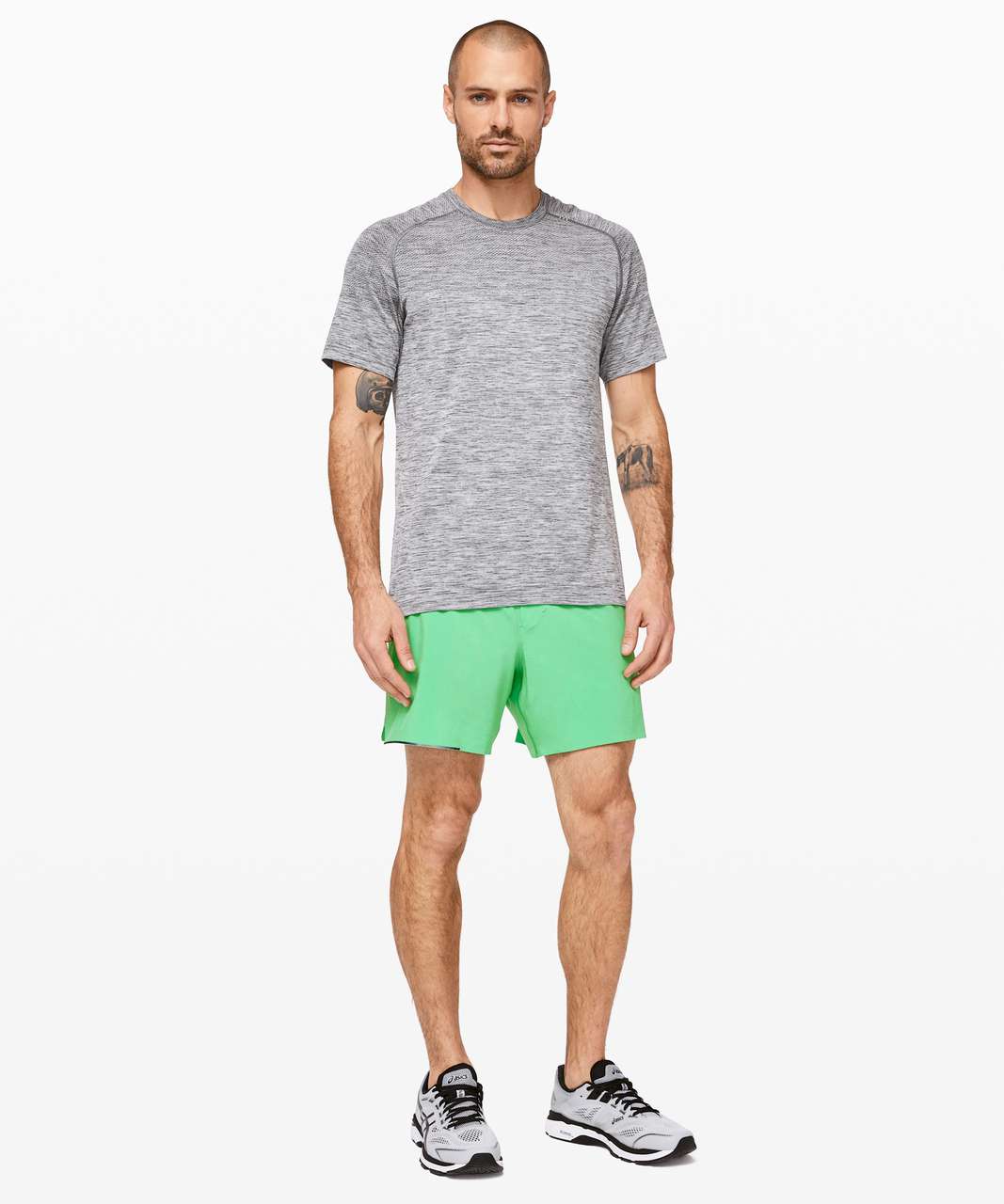 Lululemon Surge Short *Liner 6" - Tropix Green