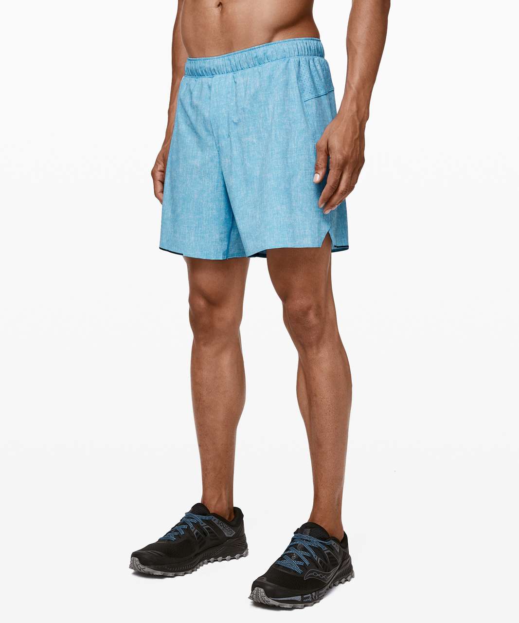 Lululemon Men's Surge Short 6 Lined (Bleached Herringbone Multi