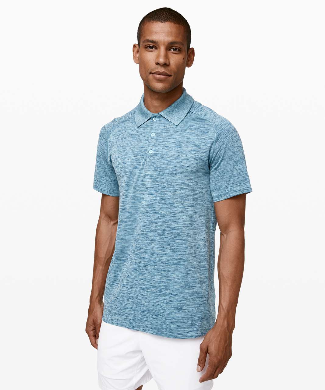 Lululemon Metal Vent Tech Polo - Poseidon / Hydra Blue