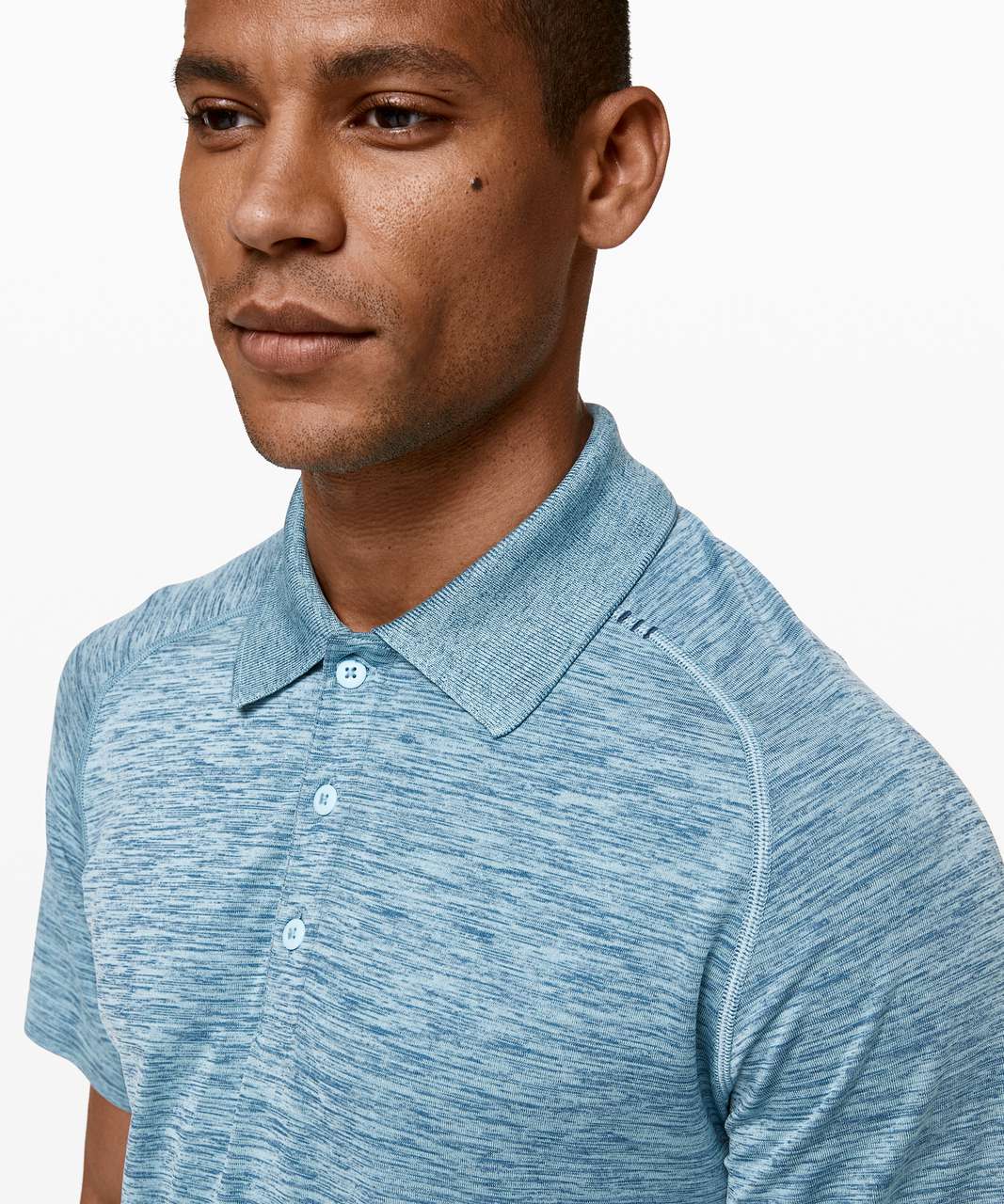 Lululemon Metal Vent Tech Polo - Poseidon / Hydra Blue