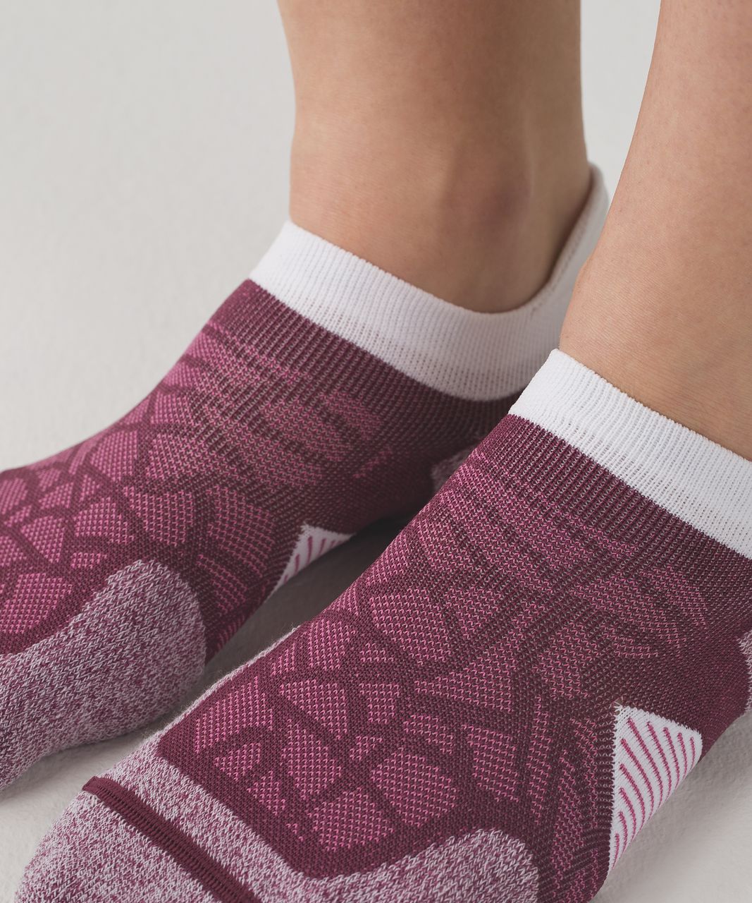 Lululemon Speed Sock - Red Grape / Pink Paradise / Sea Mist