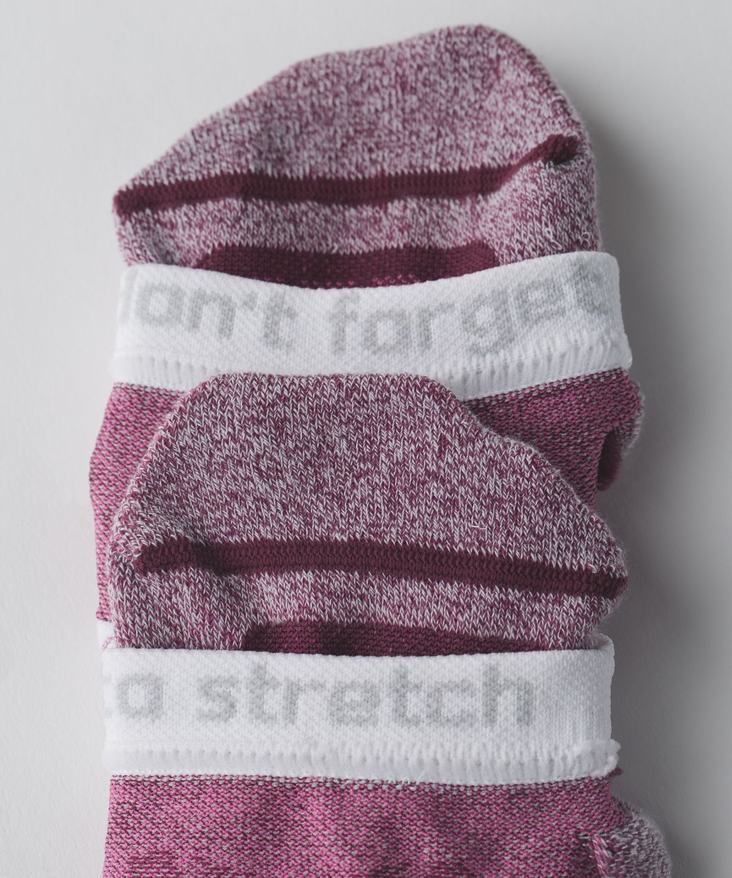 Lululemon Speed Sock - Red Grape / Pink Paradise / Sea Mist