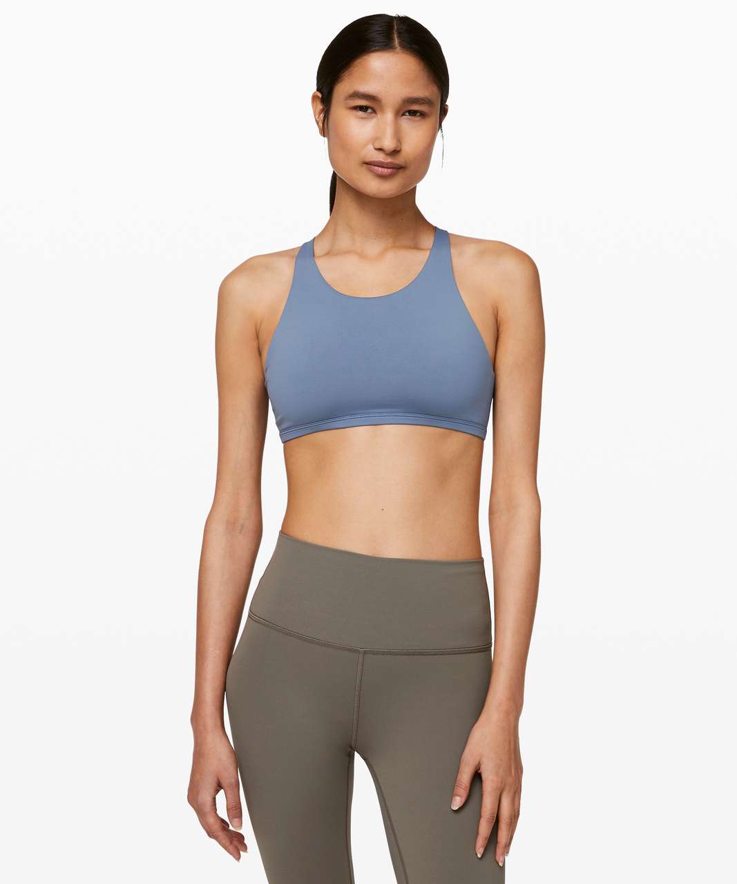 LULULEMON BLUE TOUGH TRAIN HIGH NECK BRA – Barry's Shop