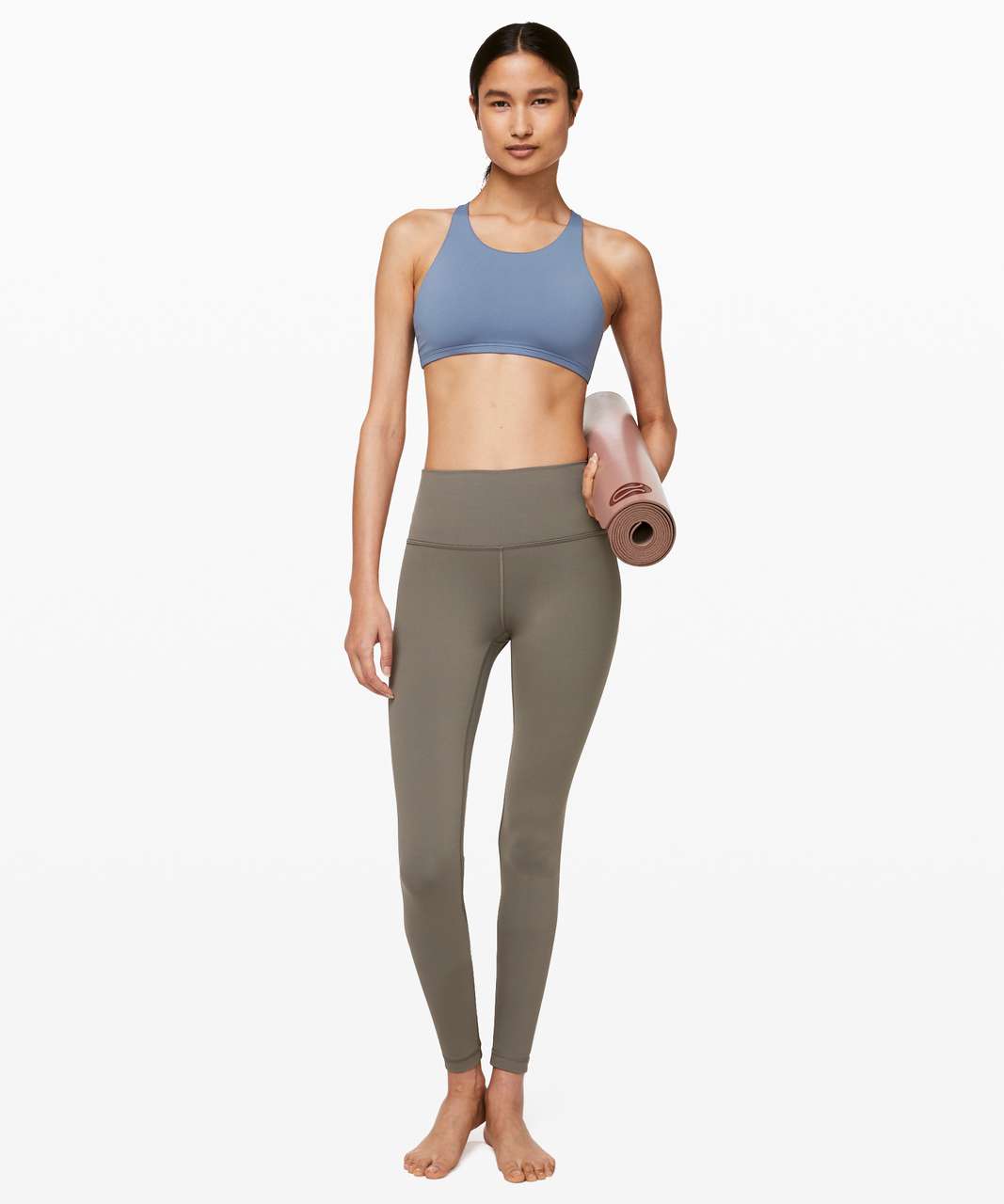 Lululemon Free To Be Bra *Wild High Neck - Oasis Blue / Hydrangea Blue