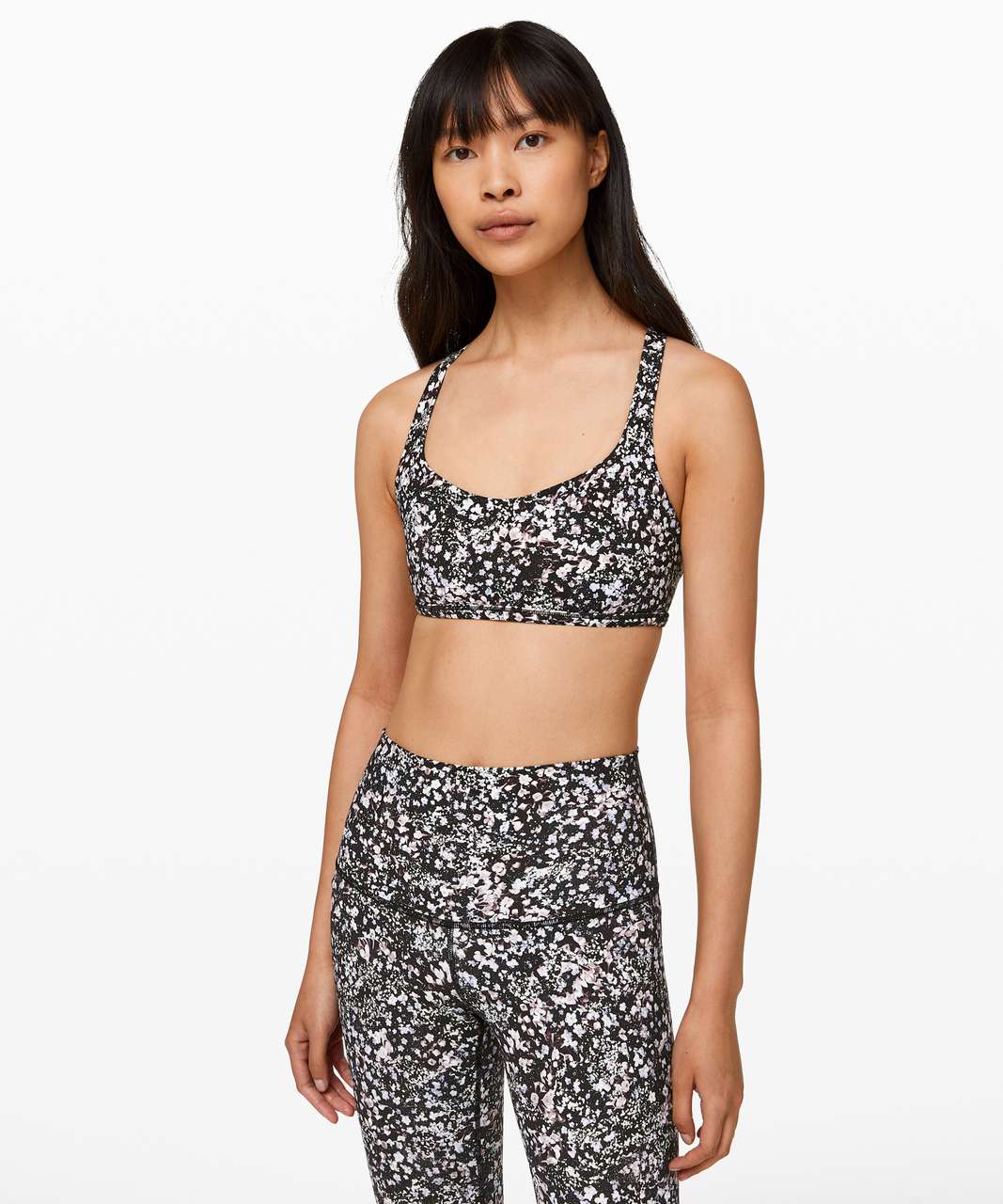 Lululemon Free To Be Bra (Wild) - Floral Spritz Multi / Silver Lilac