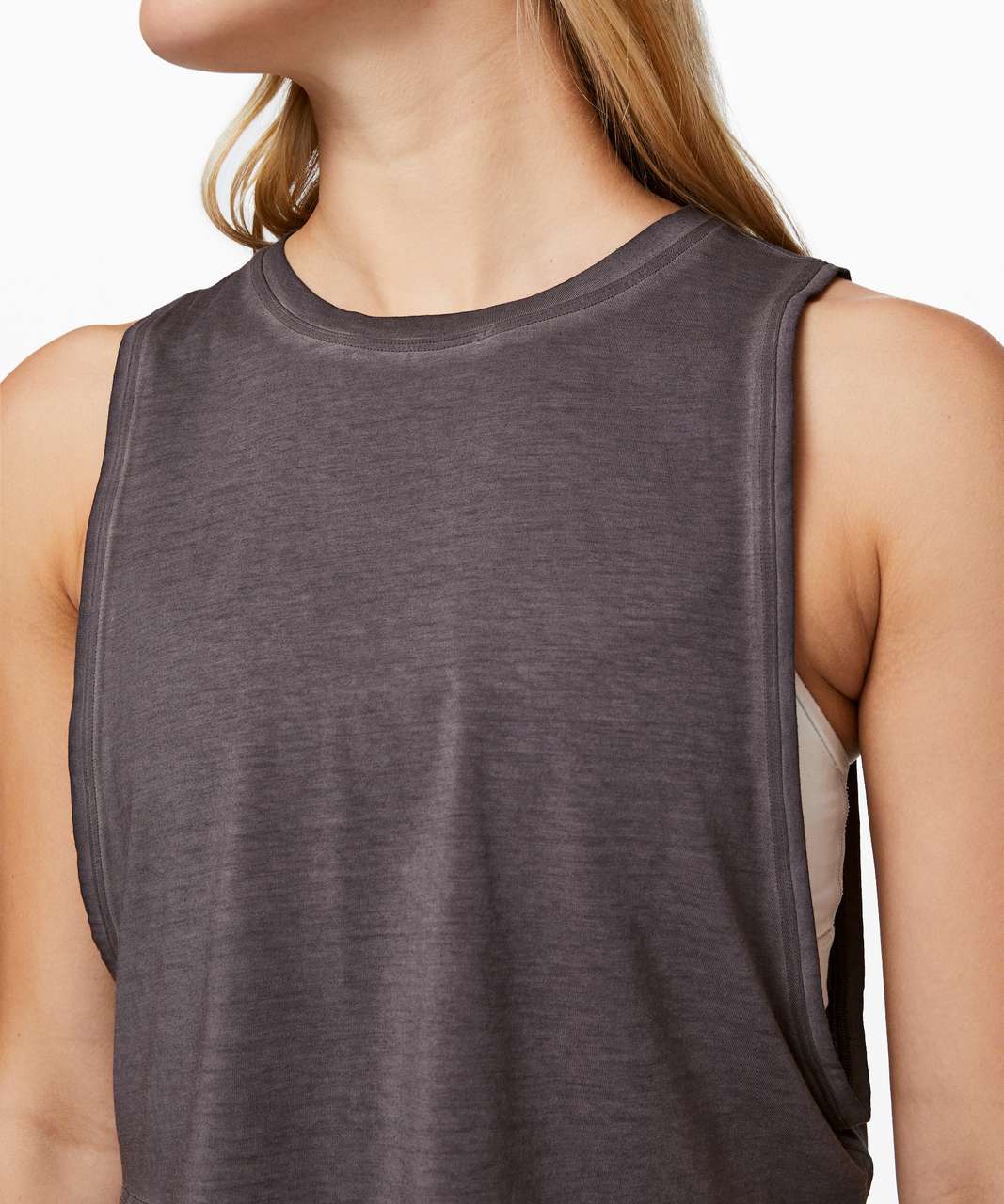 Lululemon Muscle Love Crop Tank *Fade - Washed Lunar Rock