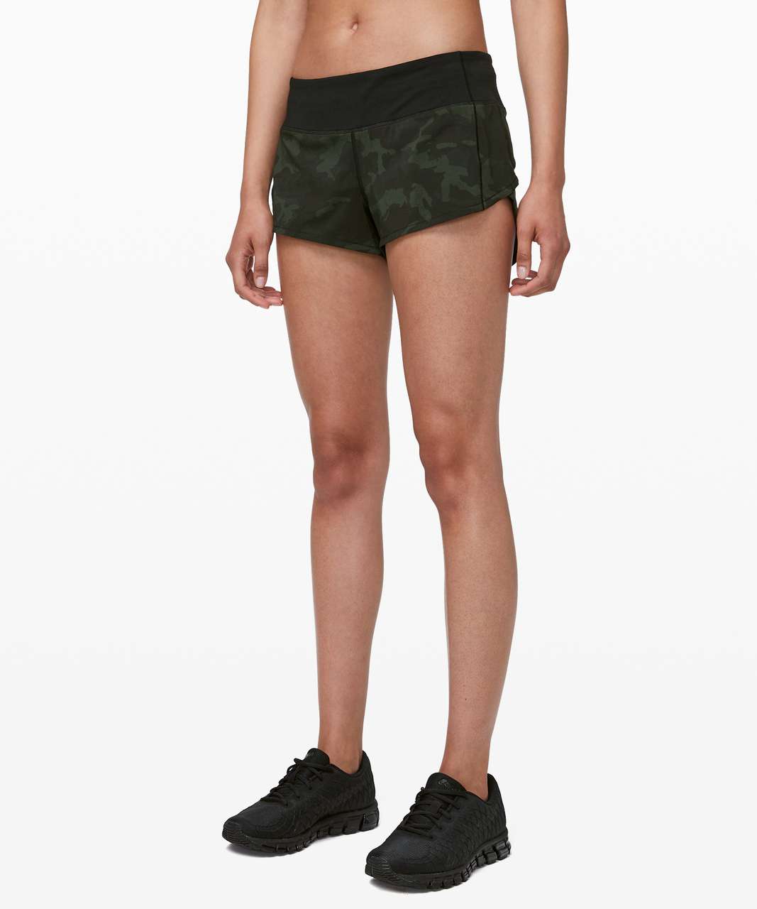 Lululemon Speed Up Short *2.5 - Incognito Camo Multi Gator Green / Black -  lulu fanatics