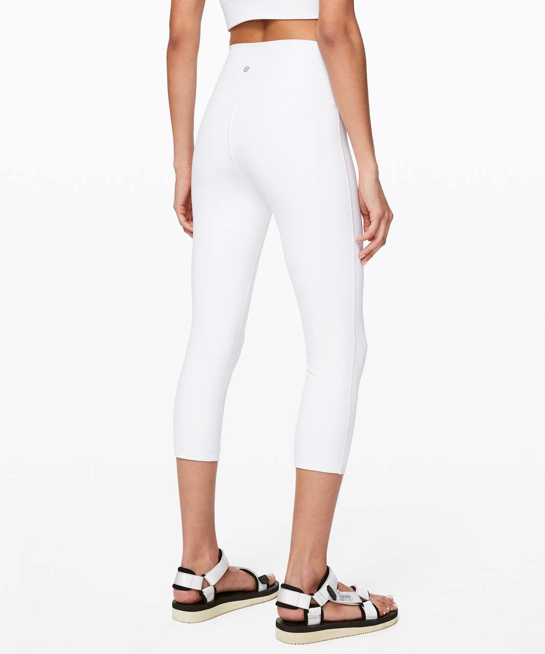 Lululemon Wunder Under Crop (High-Rise) *Full-On Luxtreme 21 - White - lulu  fanatics