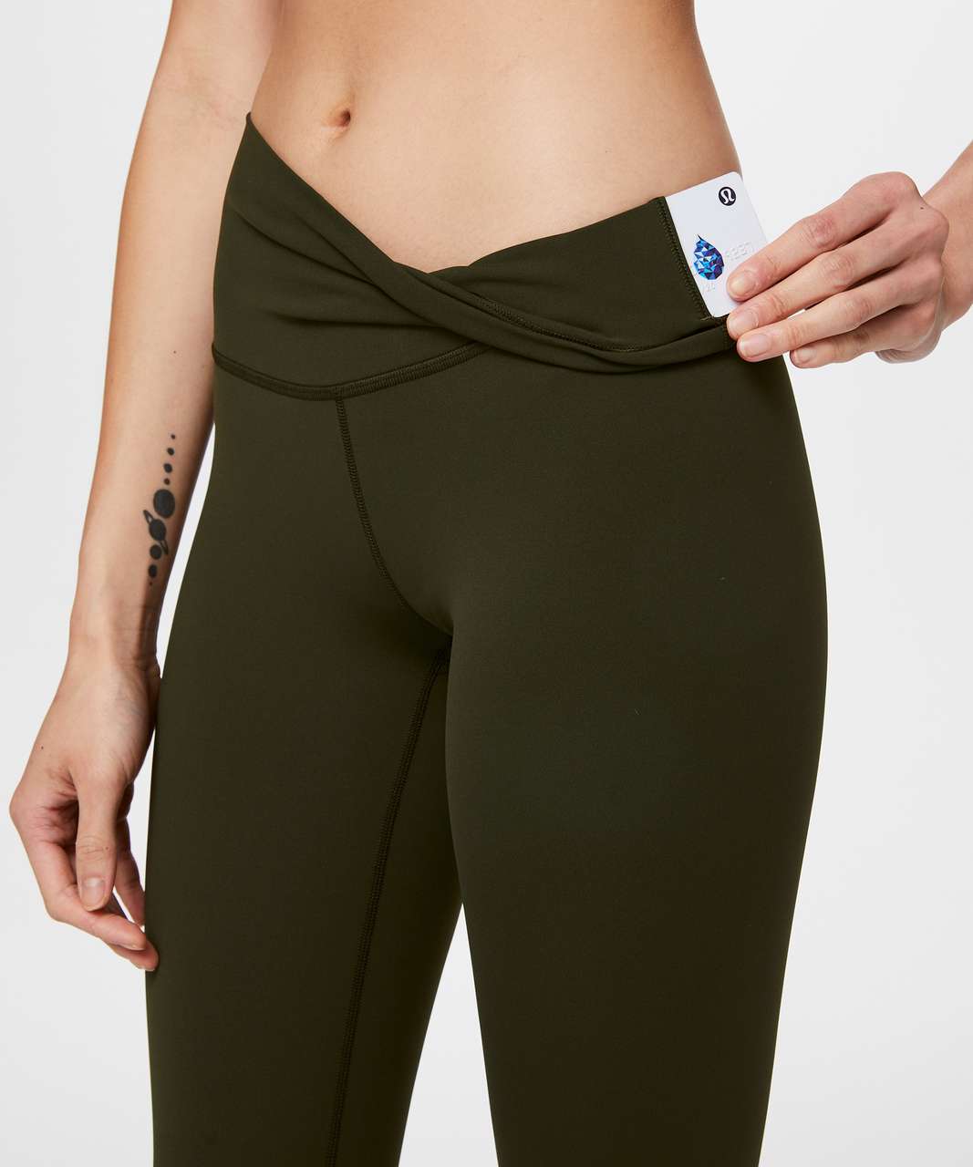 lululemon athletica, Pants & Jumpsuits, Lululemon Reveal 78 Tight In Dark  Olive Limited