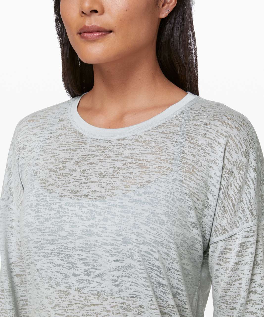 Lululemon Tie Your Practice Long Sleeve - Silver Fox